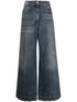 Etro High-Rise Flared Jeans with Pegaso Embroidery Blue Blue