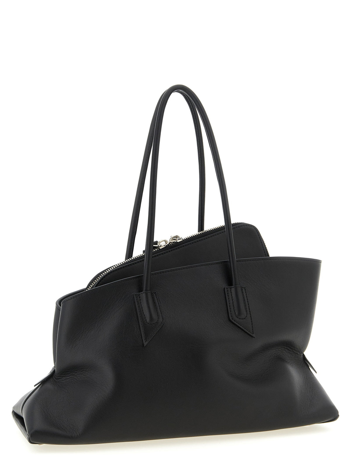The Attico La Passeggiata Medium Shoulder Bag Black