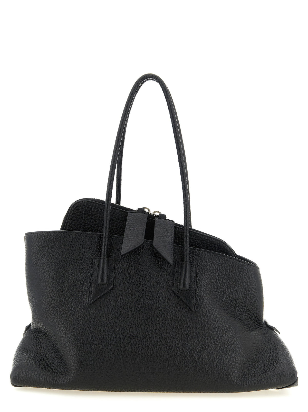 The Attico La Passeggiata Medium Shoulder Bag Black