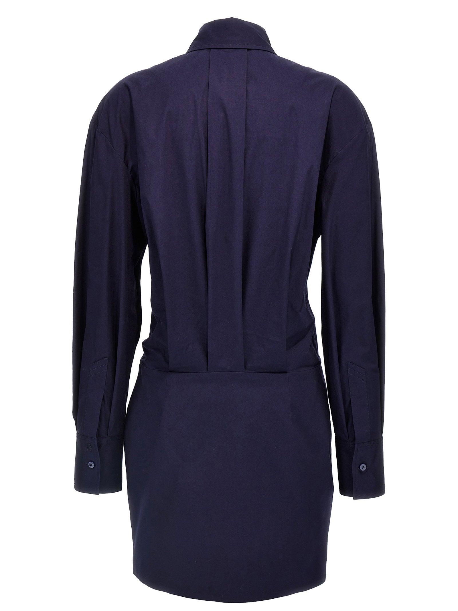 The Attico Mini Chemisier Dress Blue