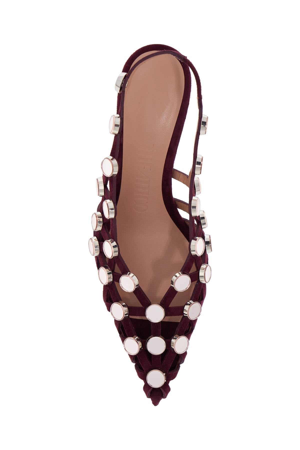 The Attico Grid Slingback Purple