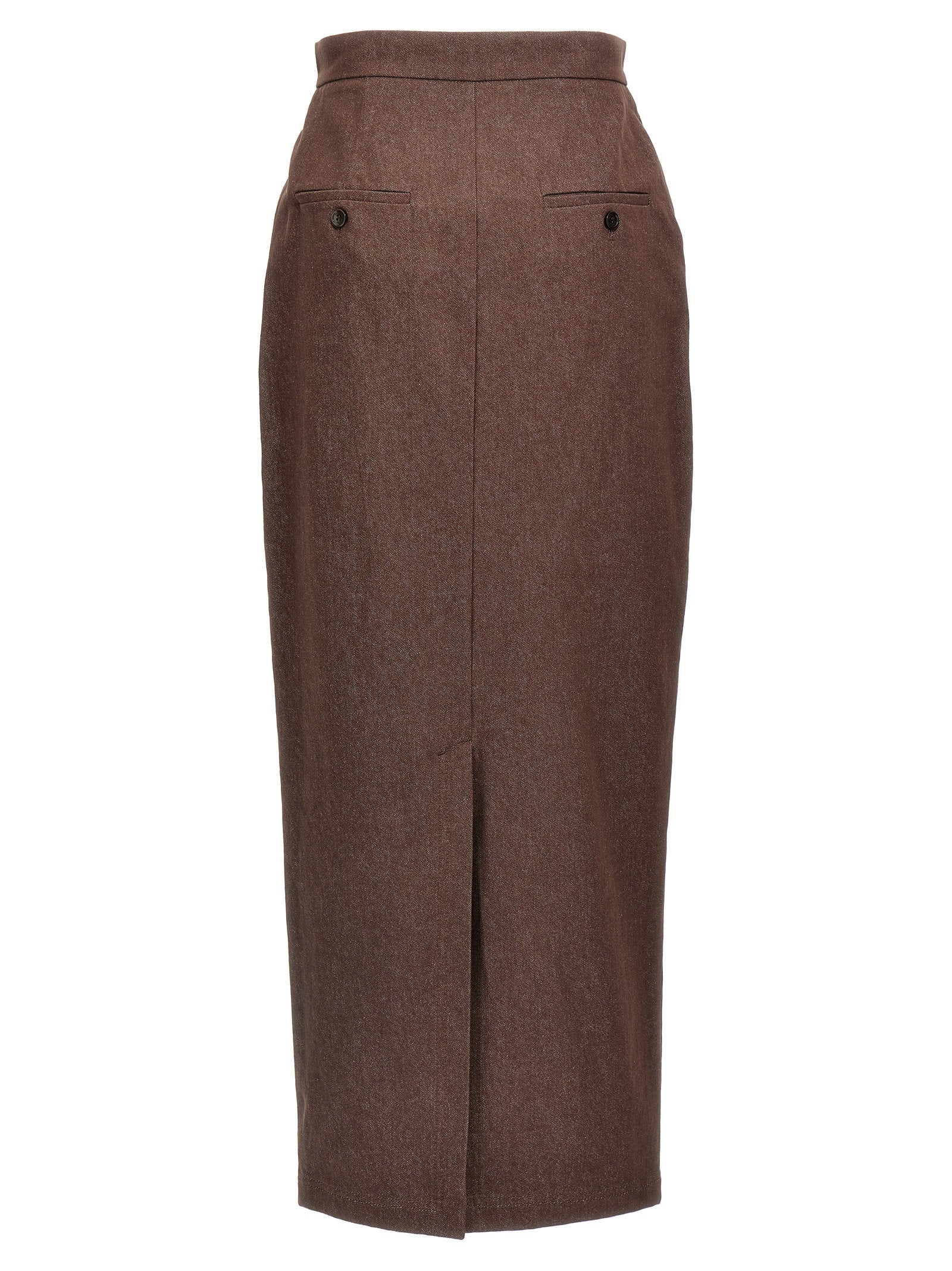 Max Mara Pianosa Skirt Brown