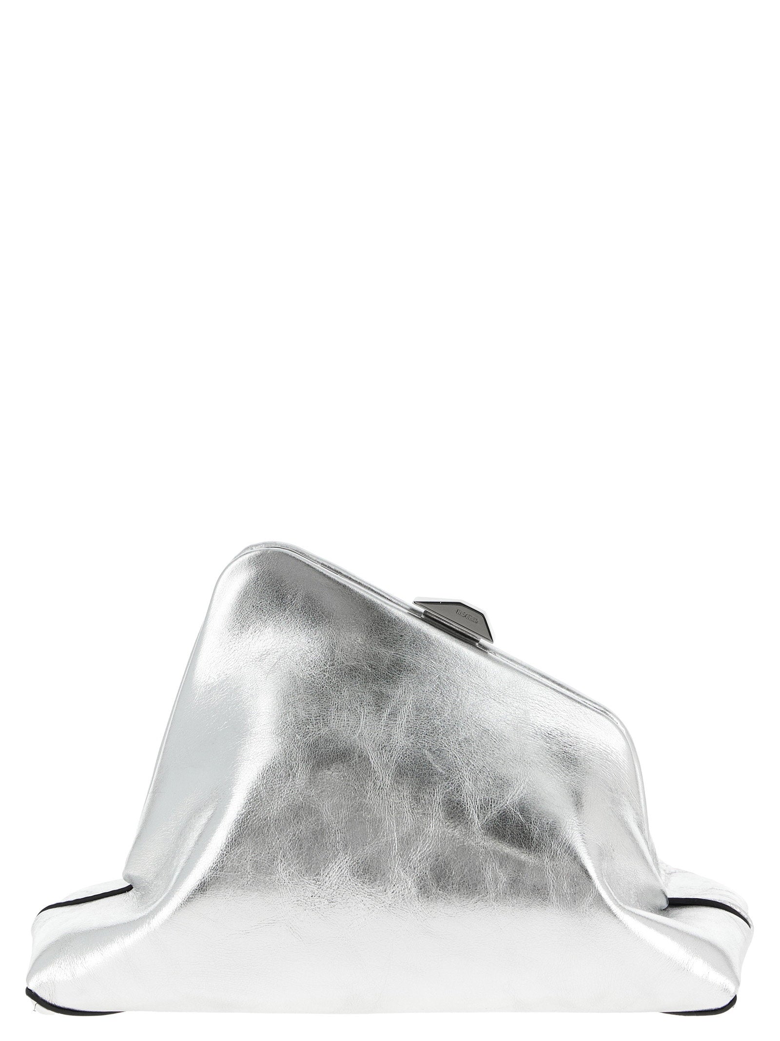 The Attico Day Off Small Clutch Silver