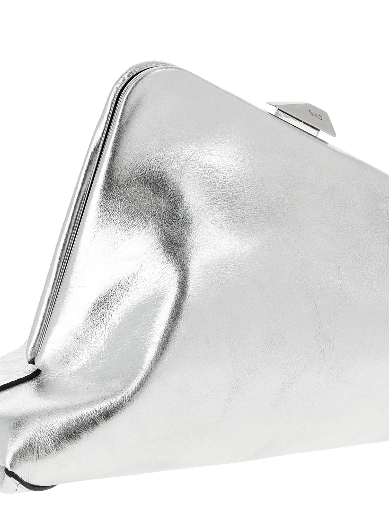 The Attico Day Off Small Clutch Silver