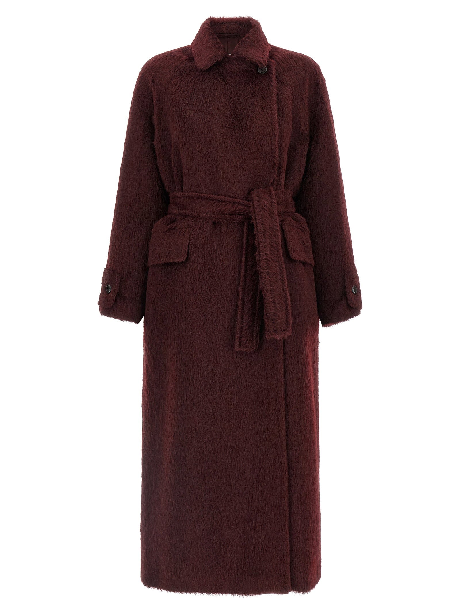 Max Mara Albata1234 Coat Bordeaux