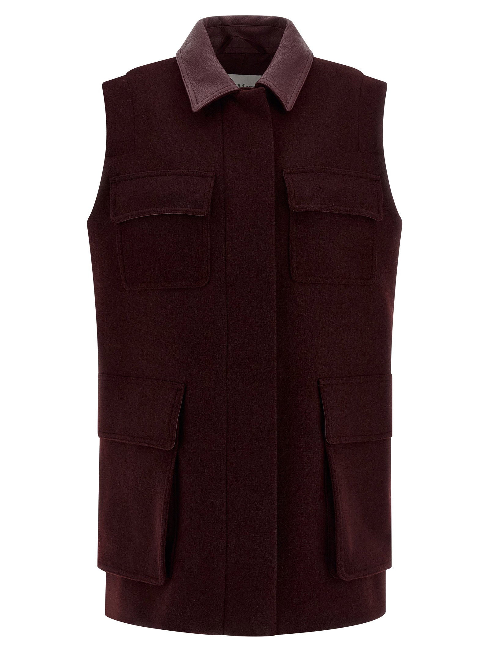 Max Mara Aeroso1234 Vest Bordeaux