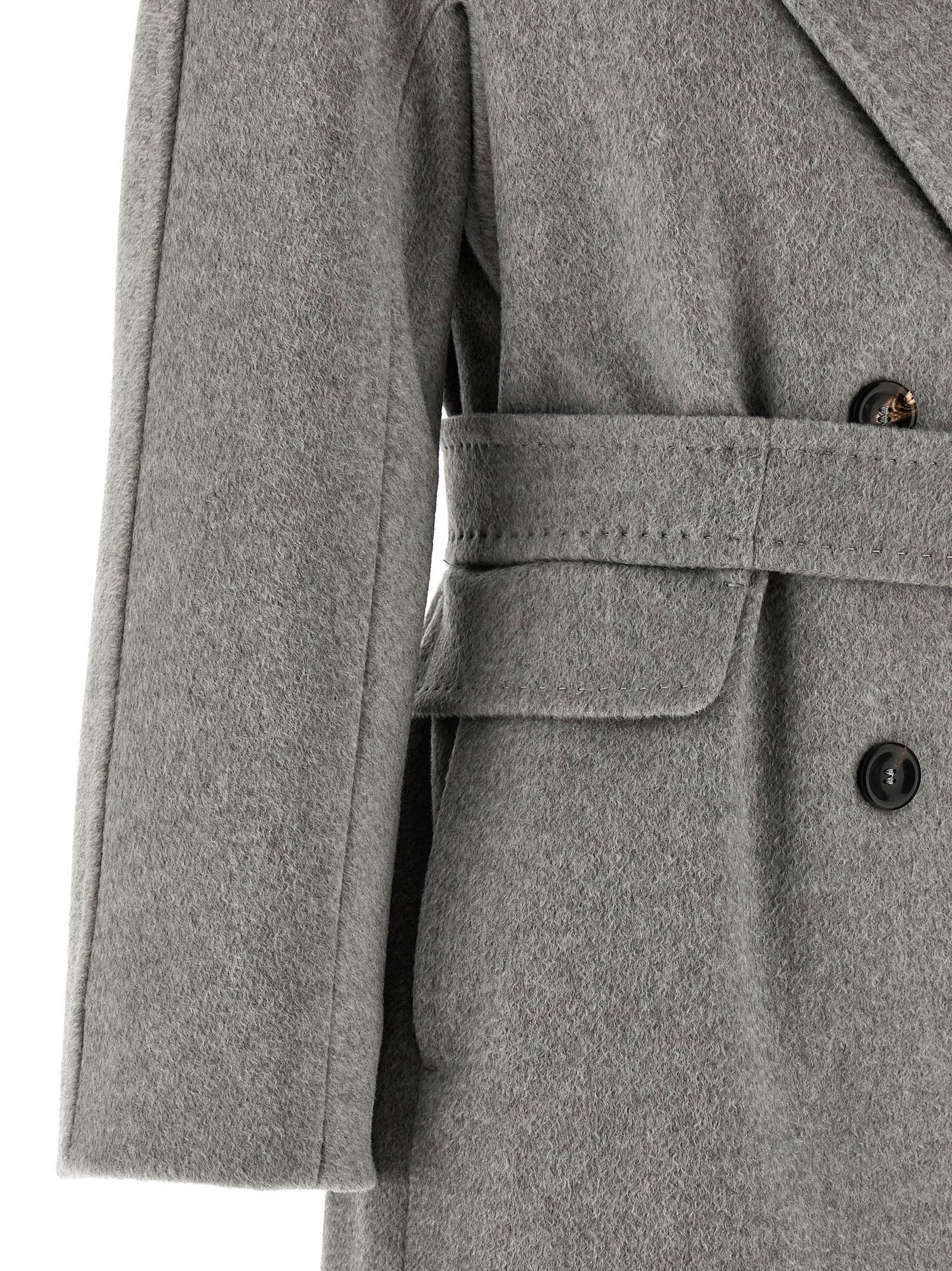 Max Mara Studio Panteon Coat Gray