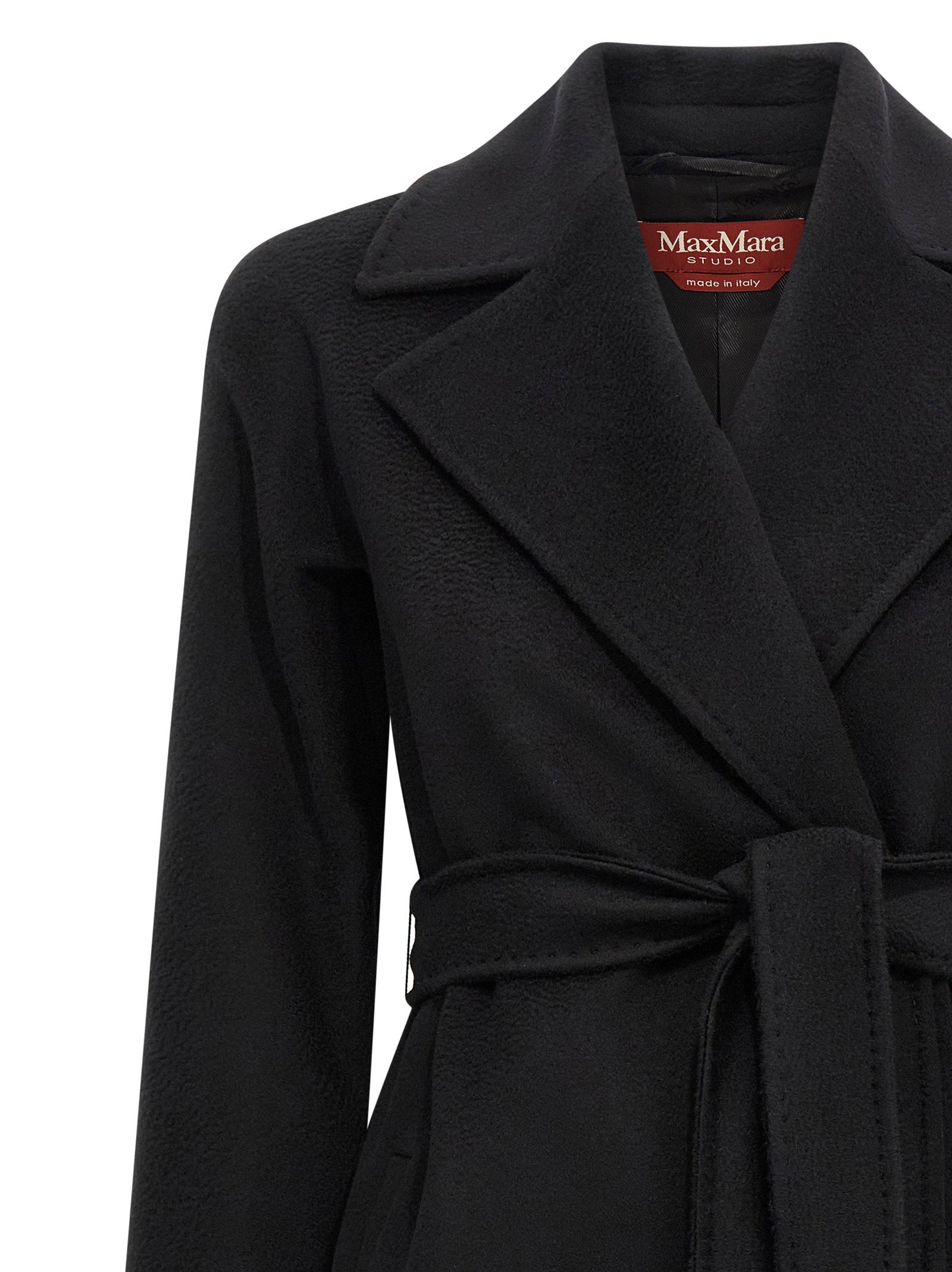 Max Mara Studio Dravenna Coat Black