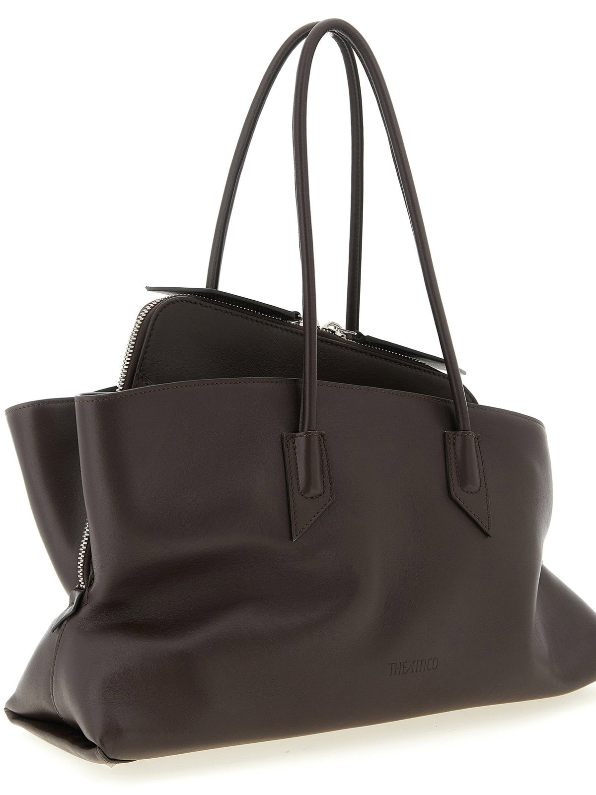 The Attico La Passeggiata Medium Shoulder Bag Brown