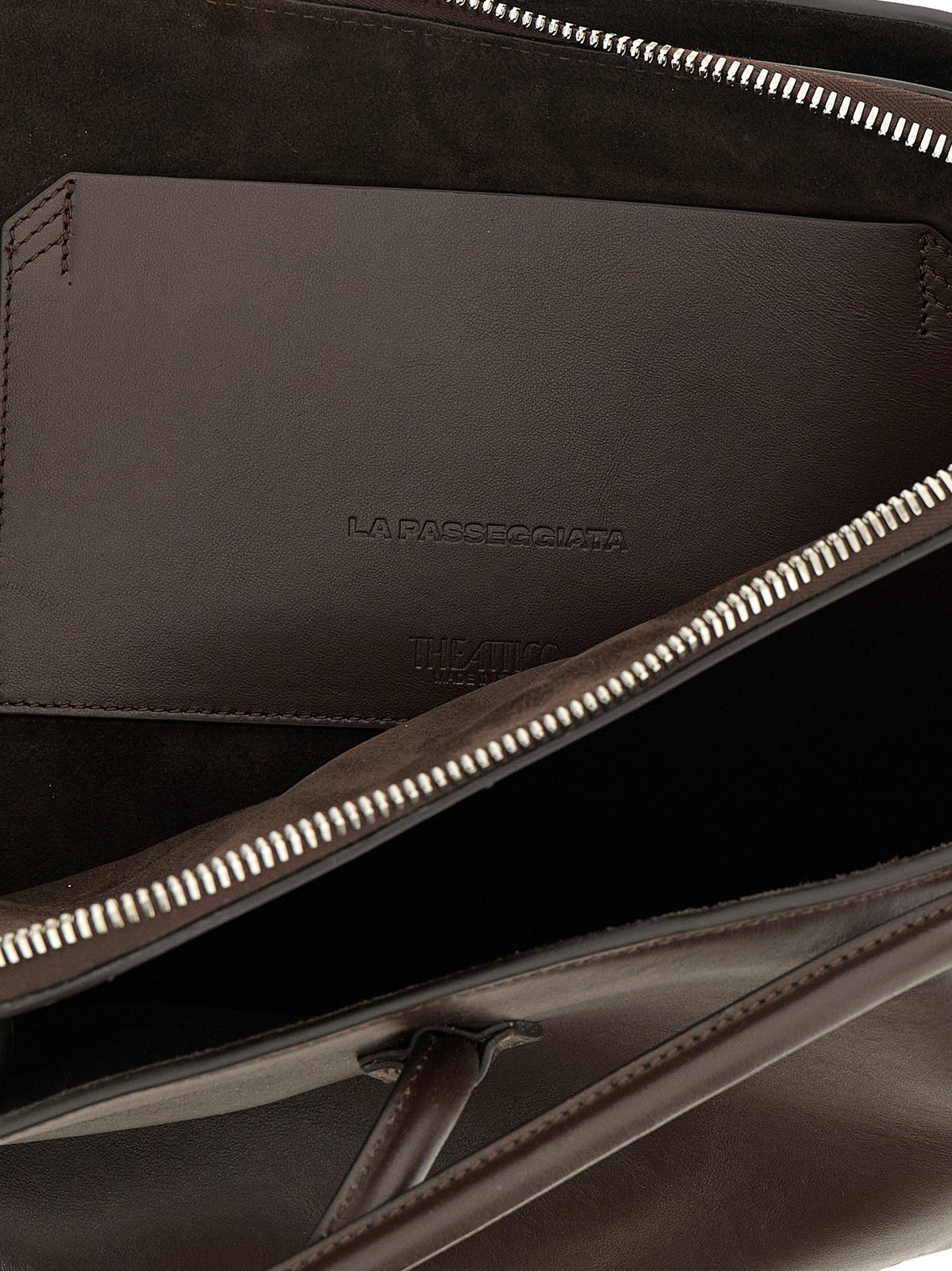 The Attico La Passeggiata Medium Shoulder Bag Brown