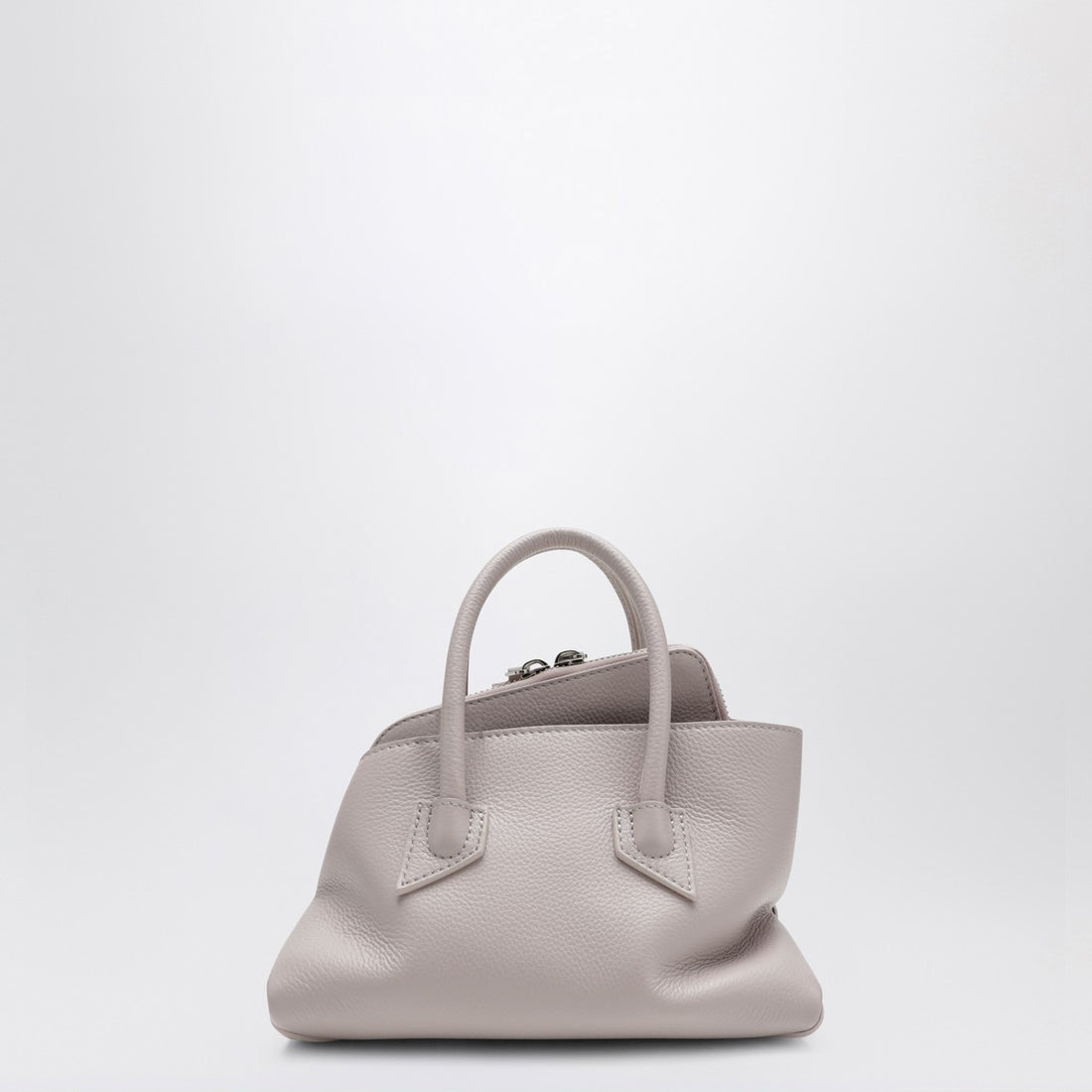 The Attico Light Mauve Grain Leather La Passeggiata Mini Bag Purple