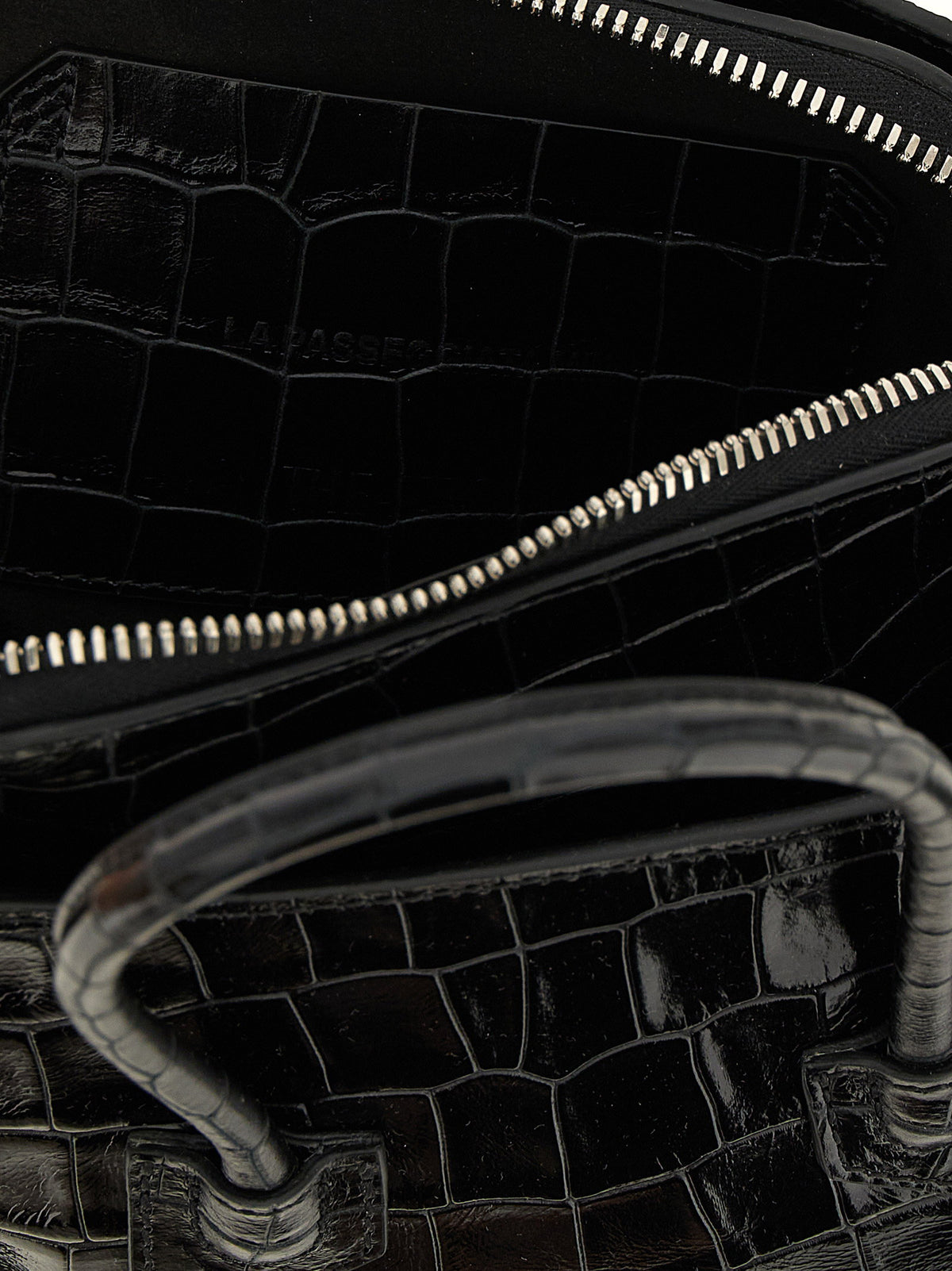 The Attico La Passeggiata Mini Handbag Black