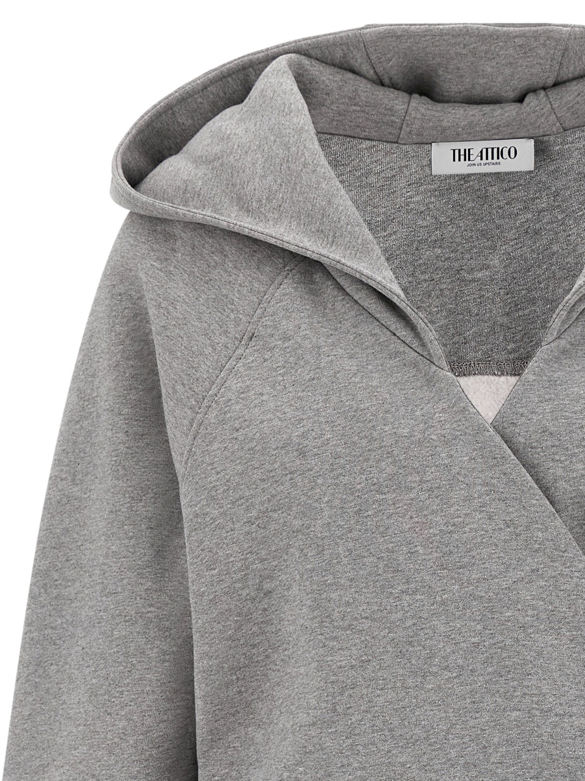 The Attico Hooded Dress Gray