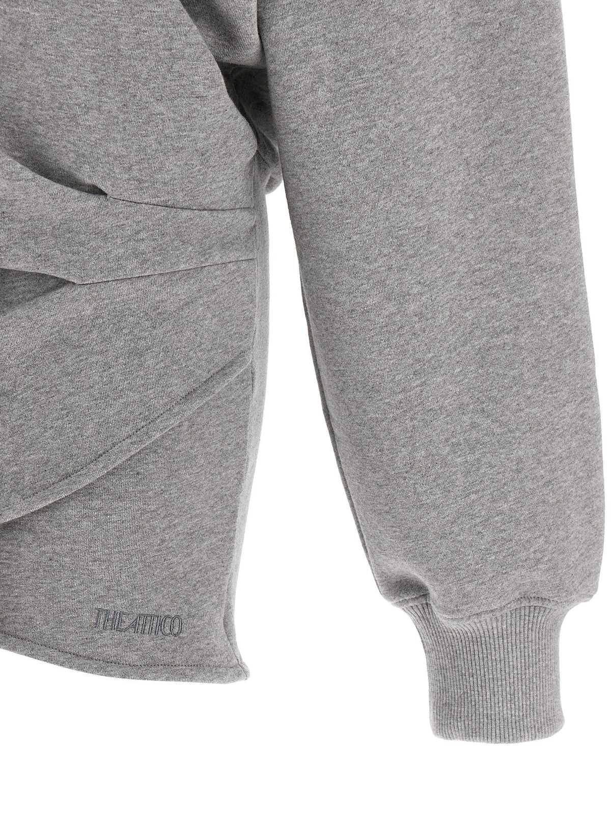 The Attico Hooded Dress Gray
