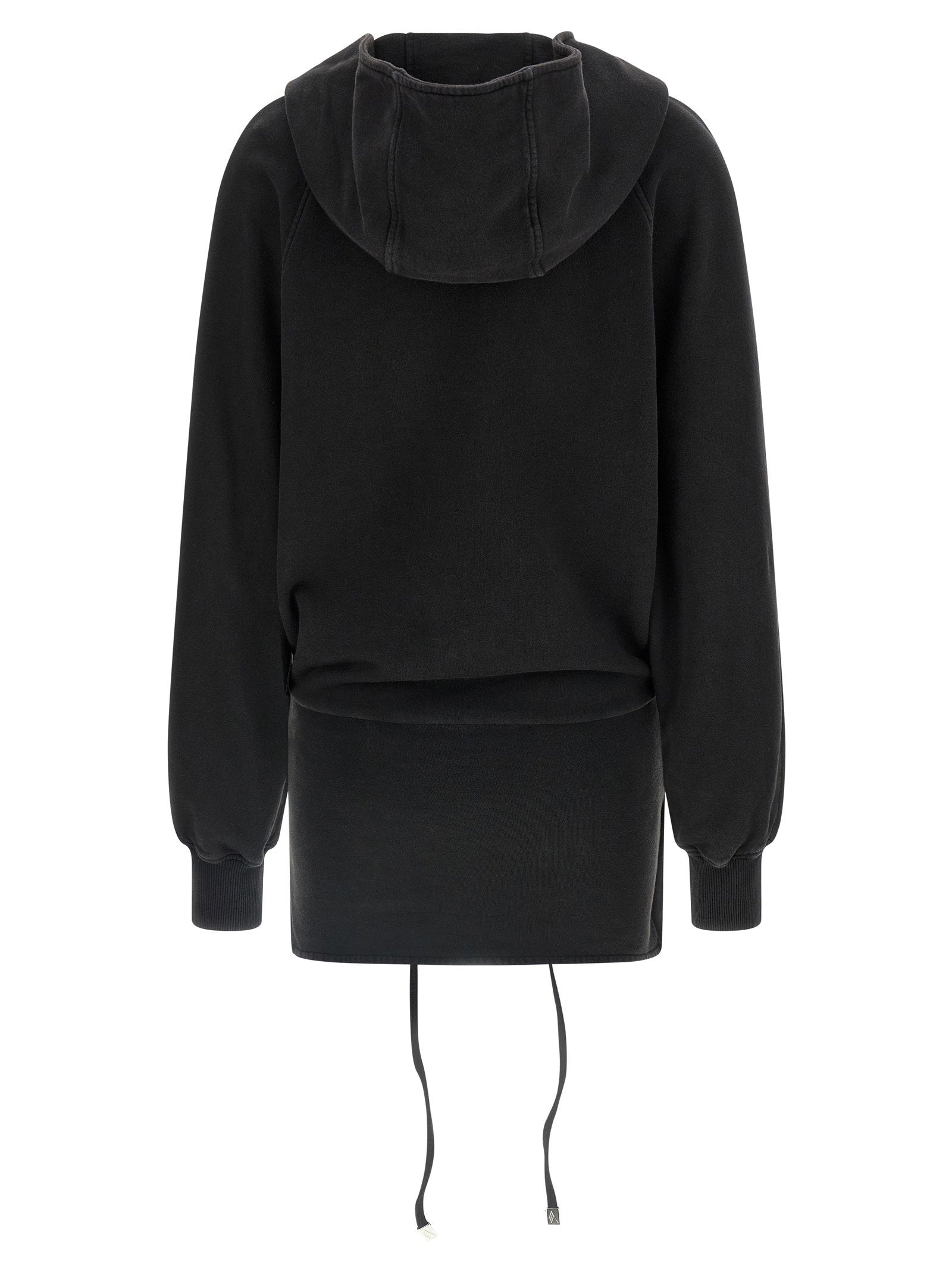 The Attico Hooded Dress Black