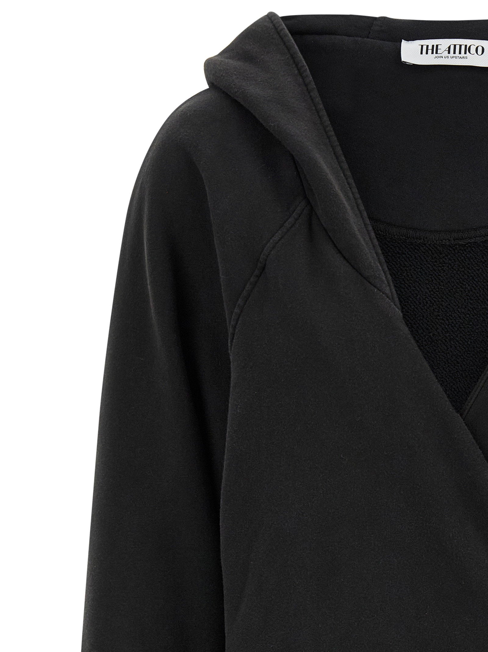 The Attico Hooded Dress Black