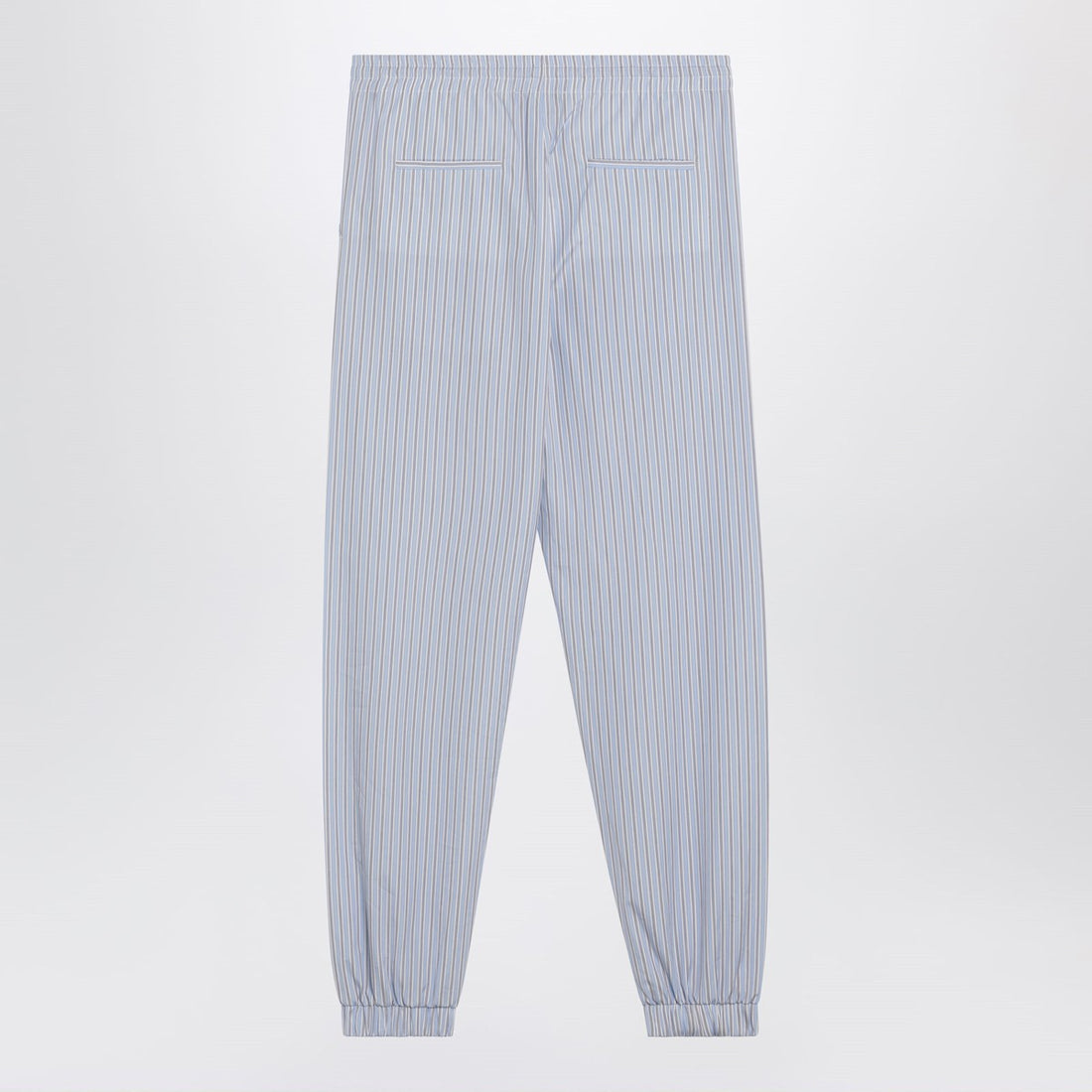 The Attico Light Blue Striped Poplin Trousers Light blue