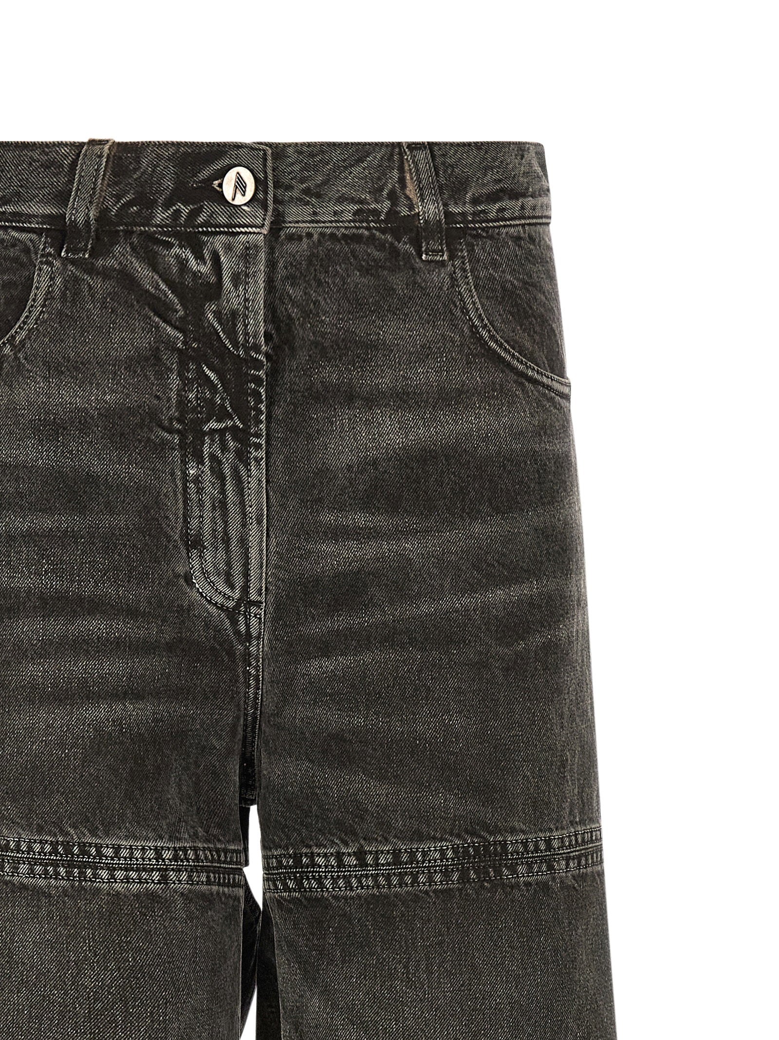 The Attico Cut-out Jeans Black