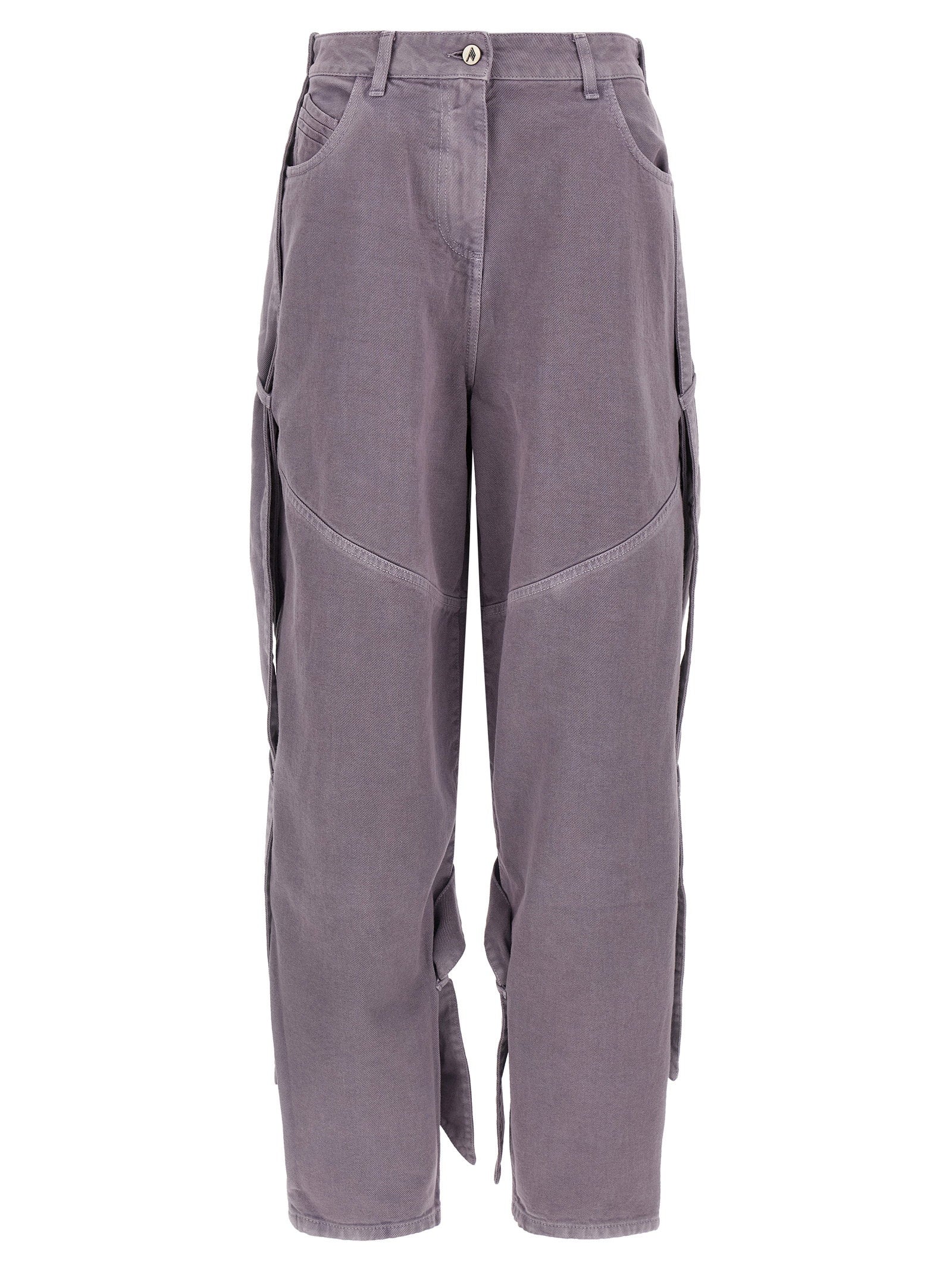 The Attico Garment-dyed Jeans Purple