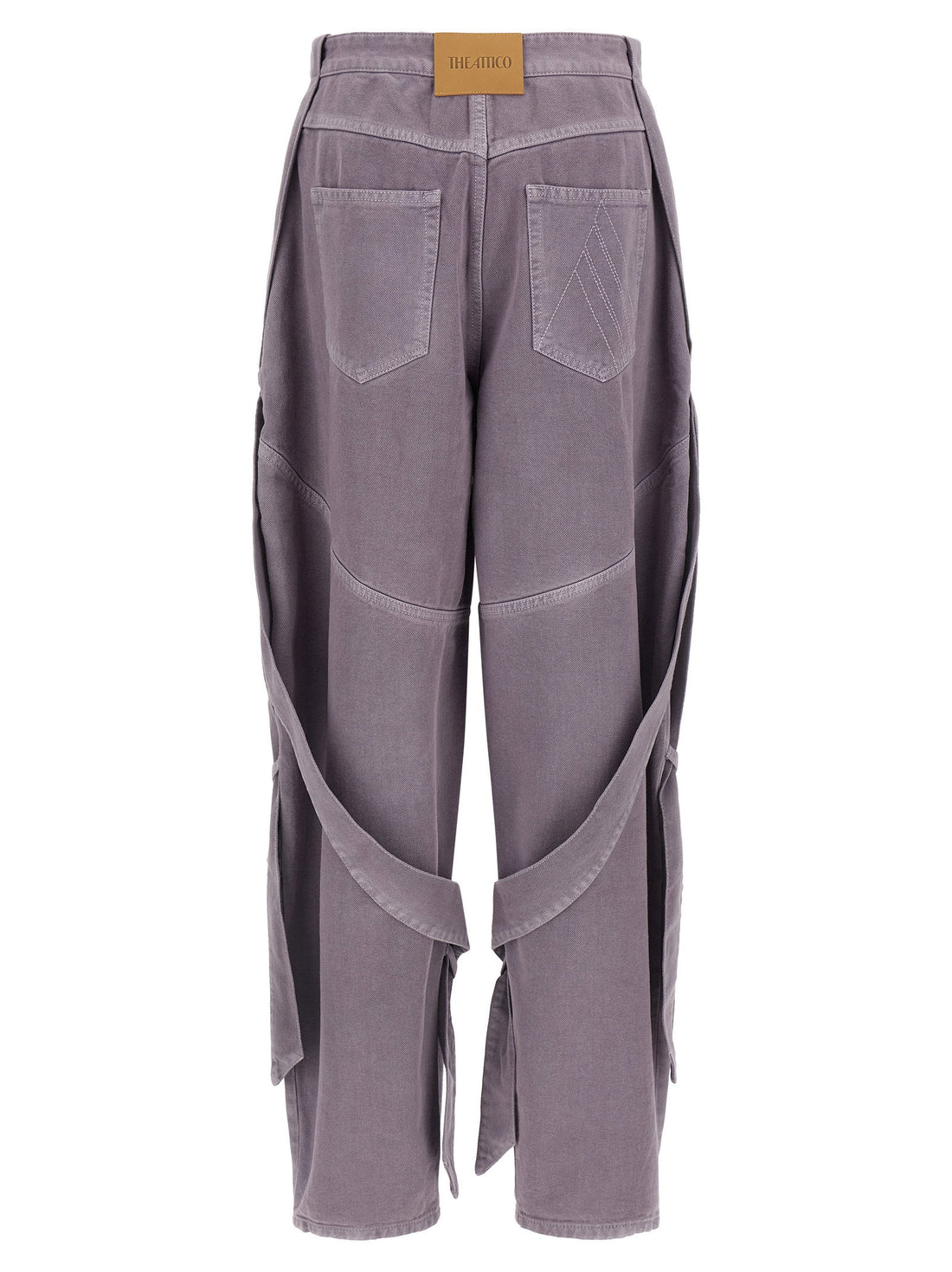 The Attico Garment-dyed Jeans Purple