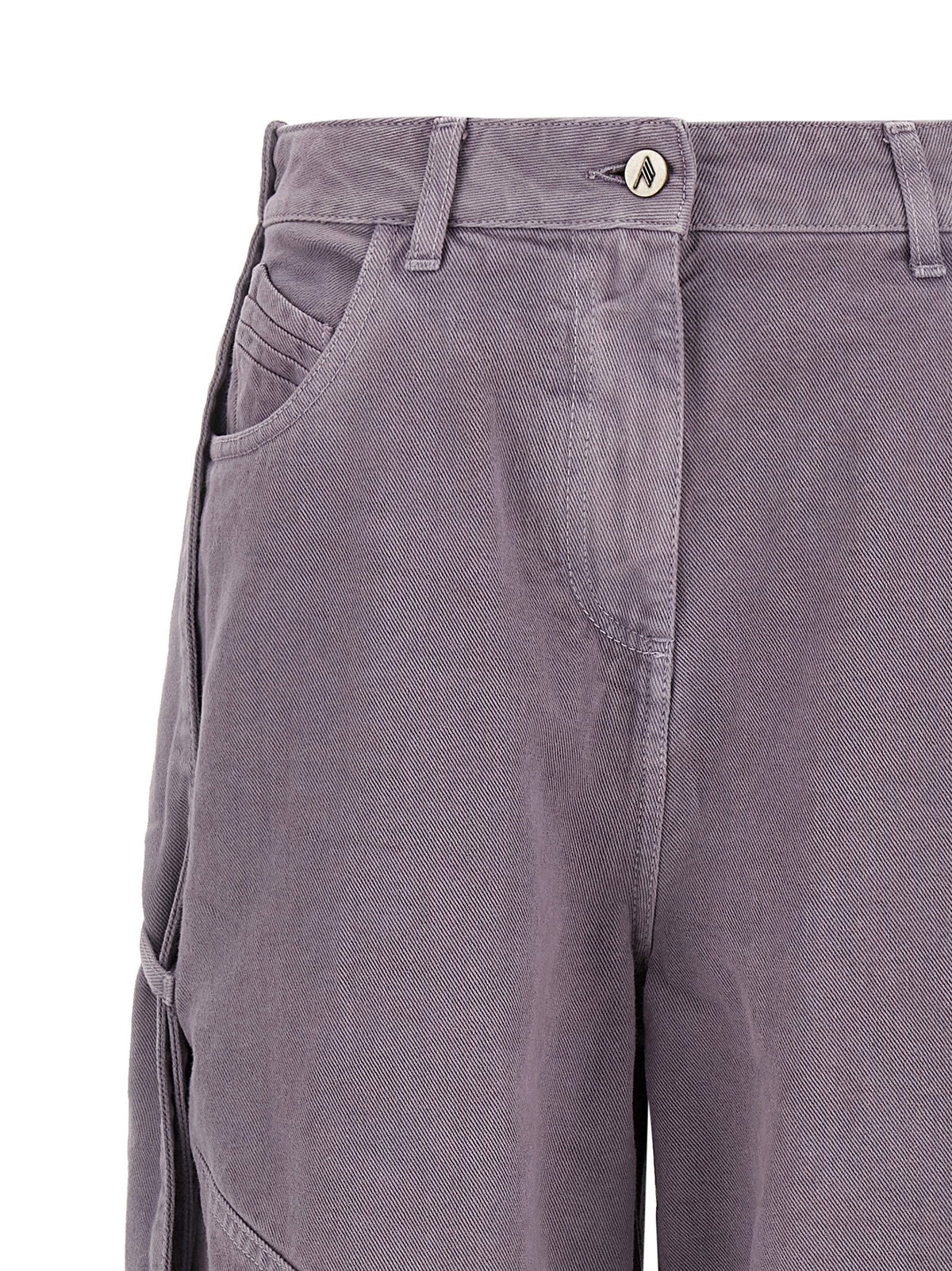 The Attico Garment-dyed Jeans Purple