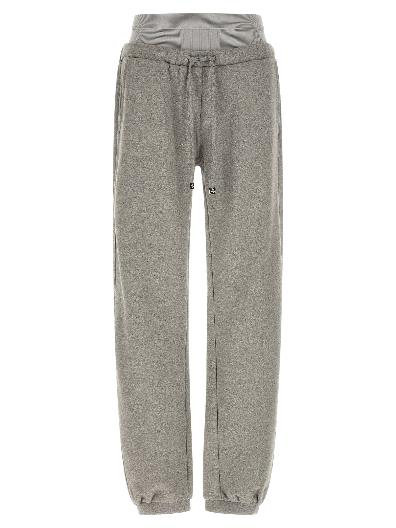 The Attico American Fleece Joggers Gray
