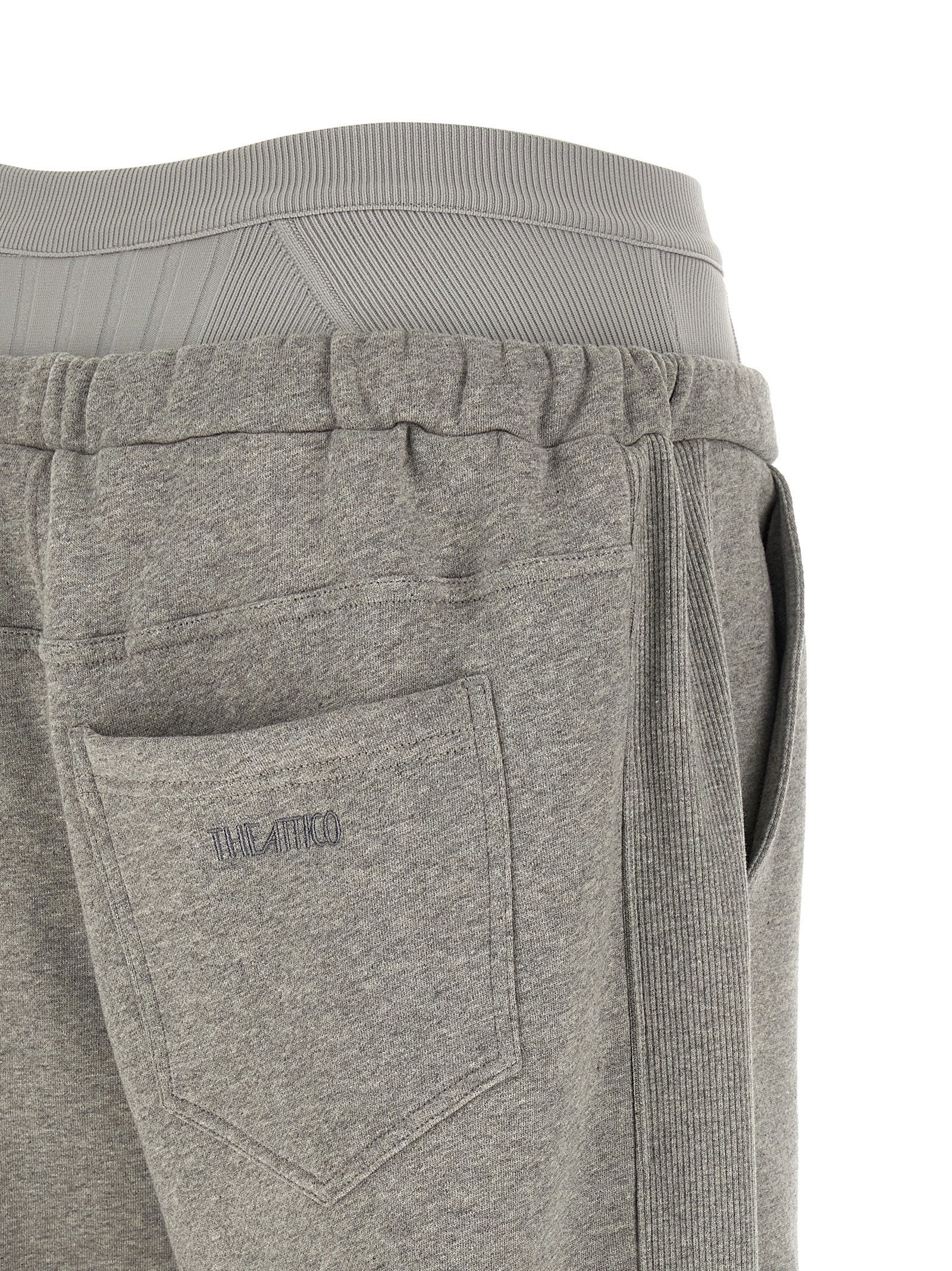 The Attico American Fleece Joggers Gray