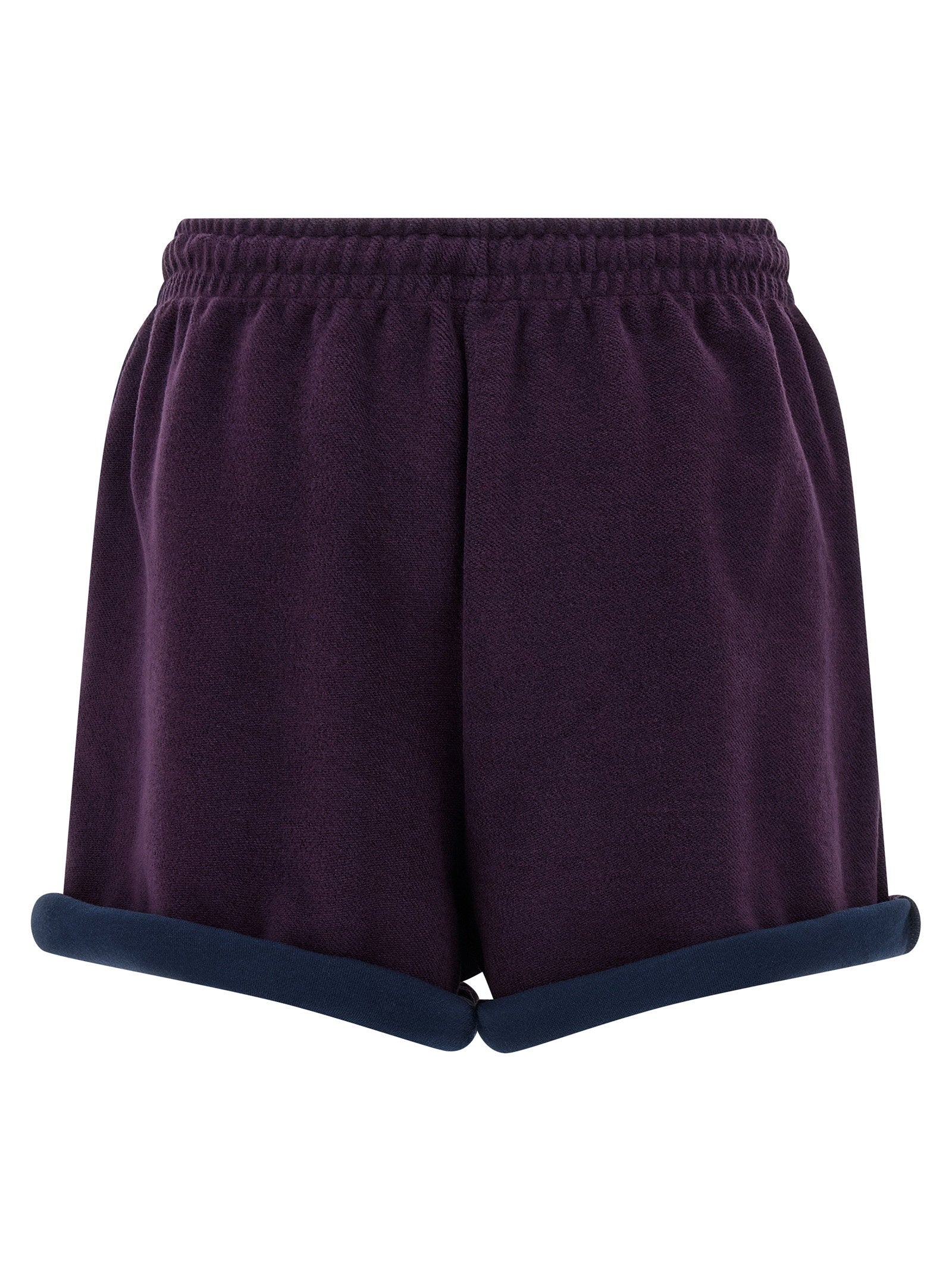 The Attico American Fleece Shorts Purple