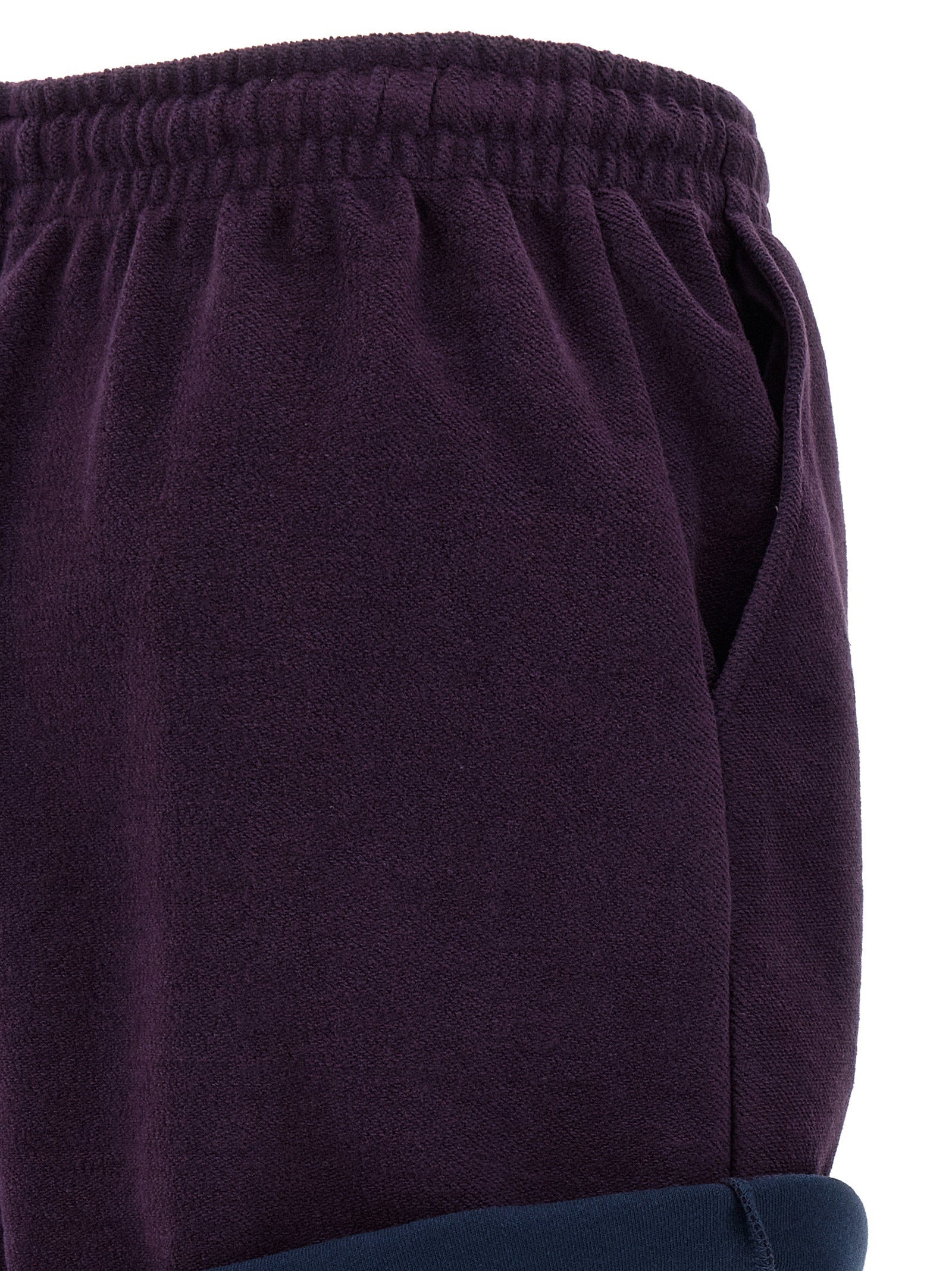 The Attico American Fleece Shorts Purple