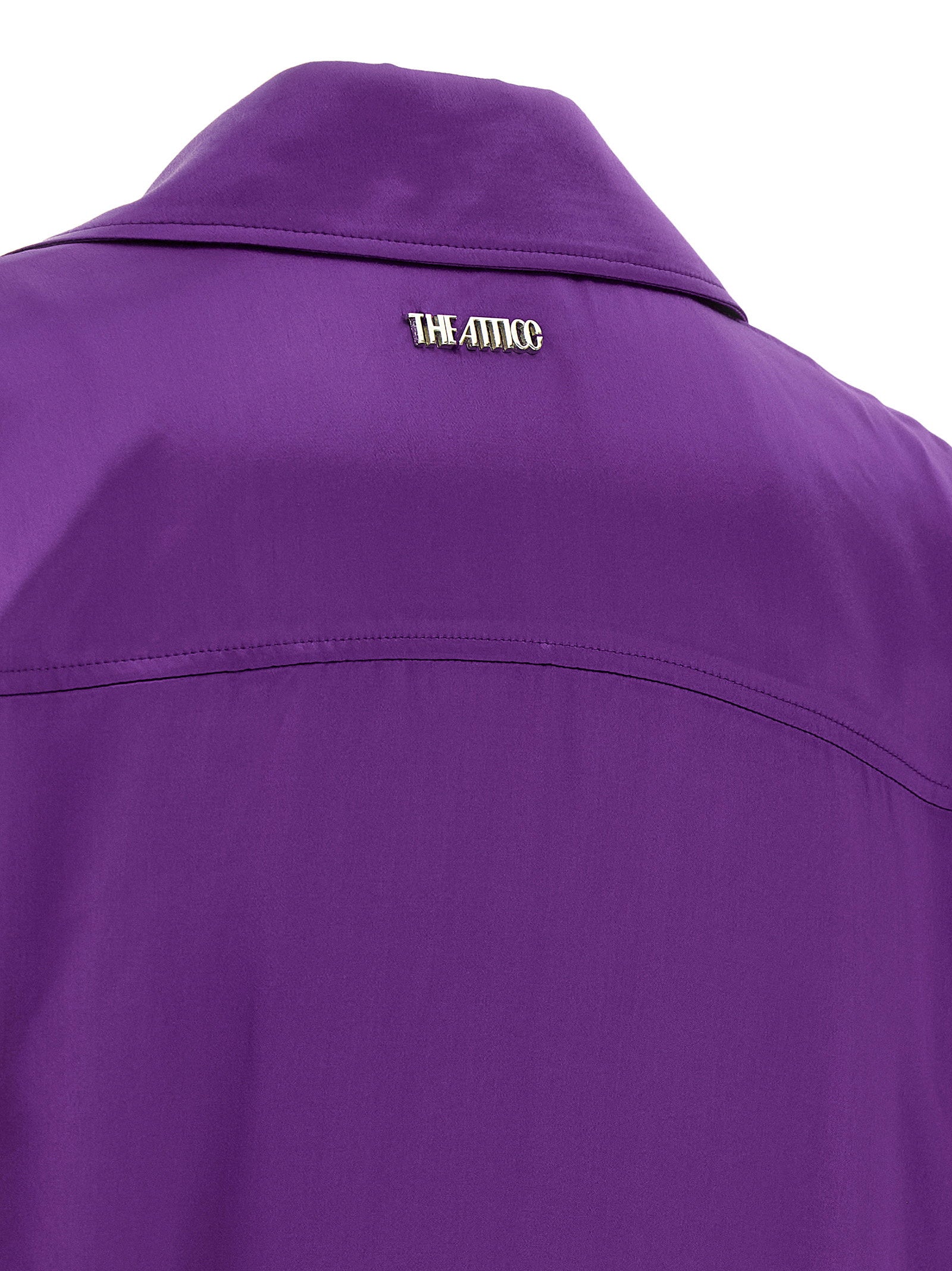 The Attico Chemisier Dress Purple