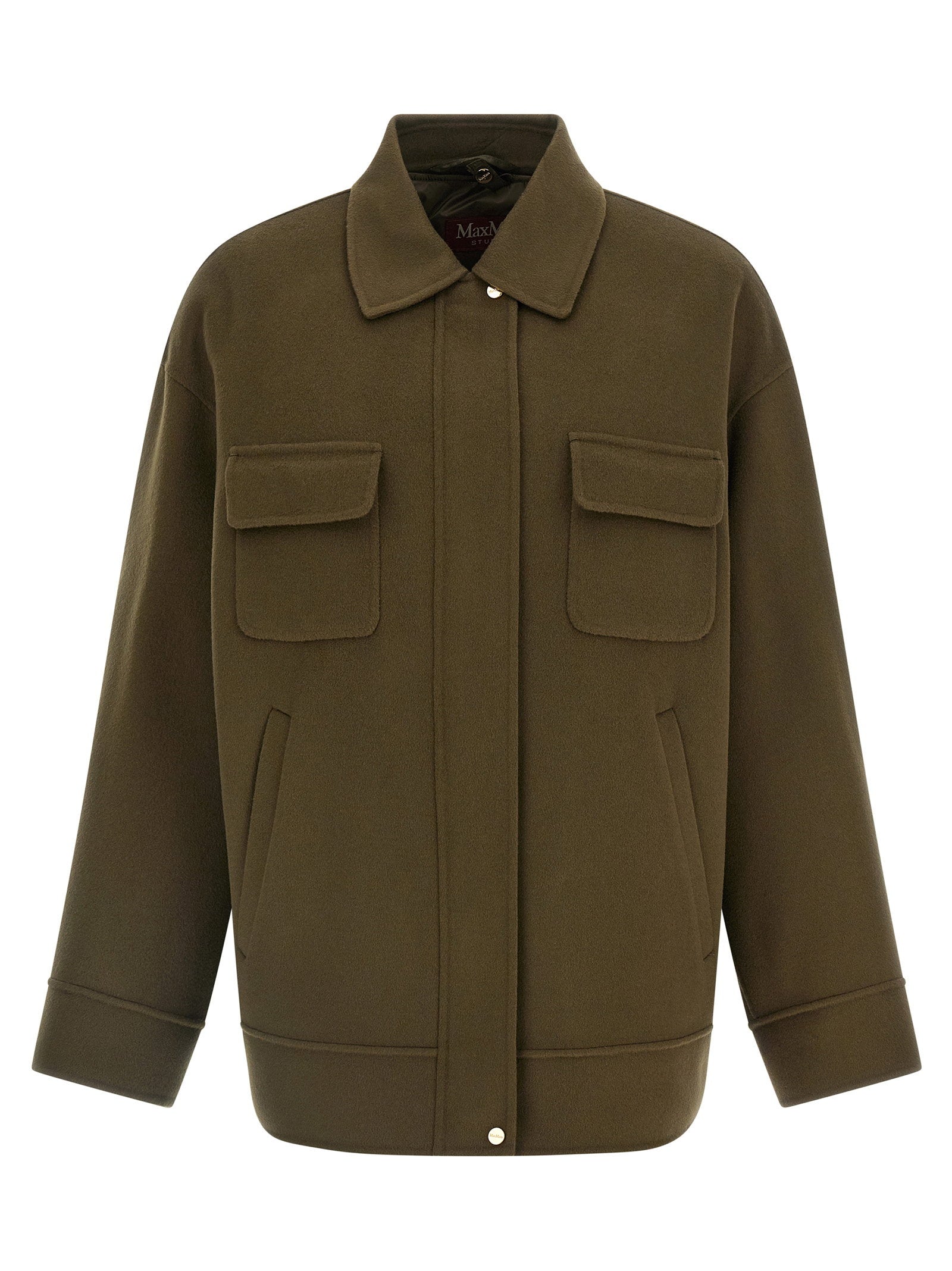 Max Mara Studio Mstdisco Padded Coat Green