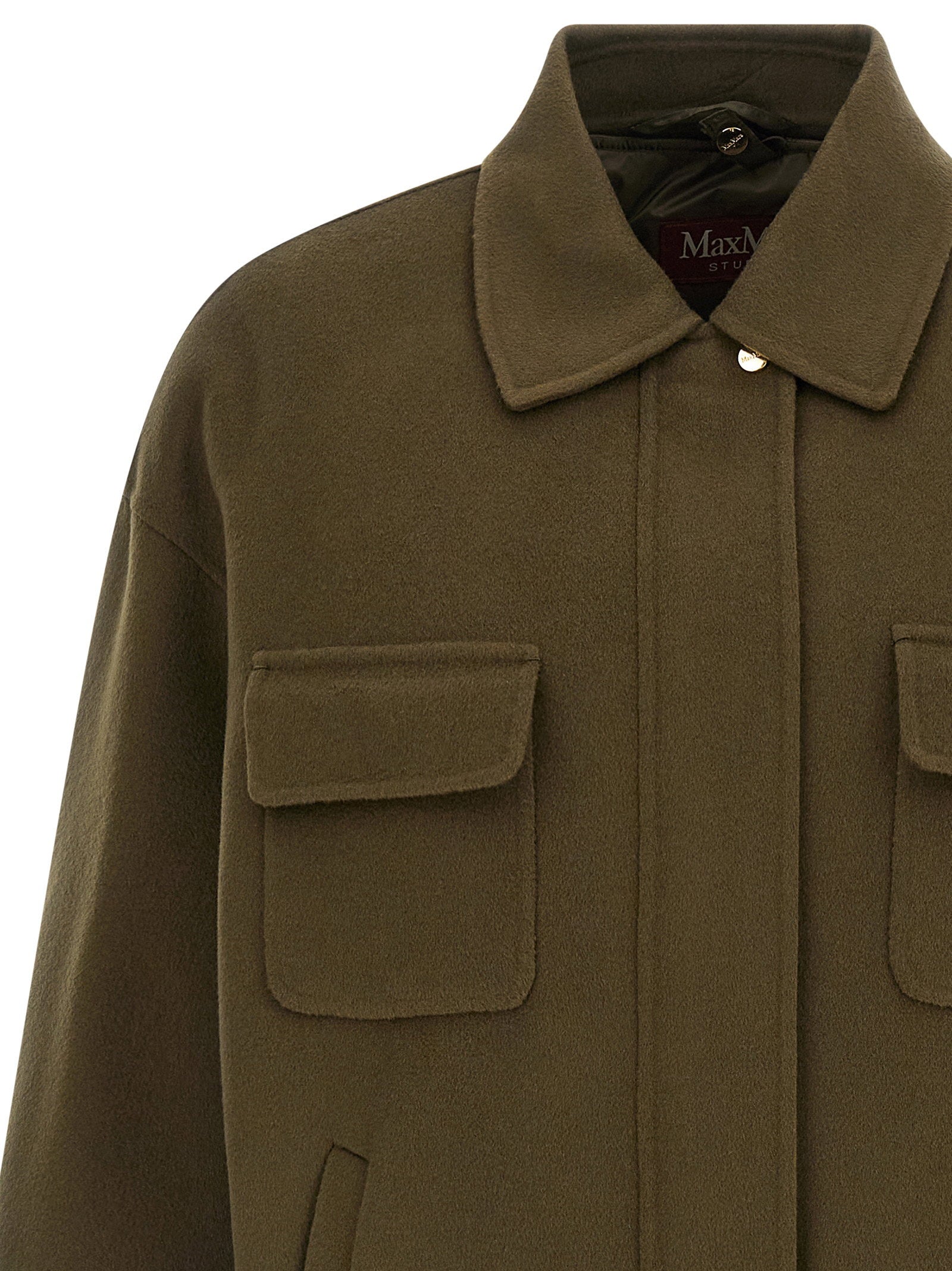 Max Mara Studio Mstdisco Padded Coat Green