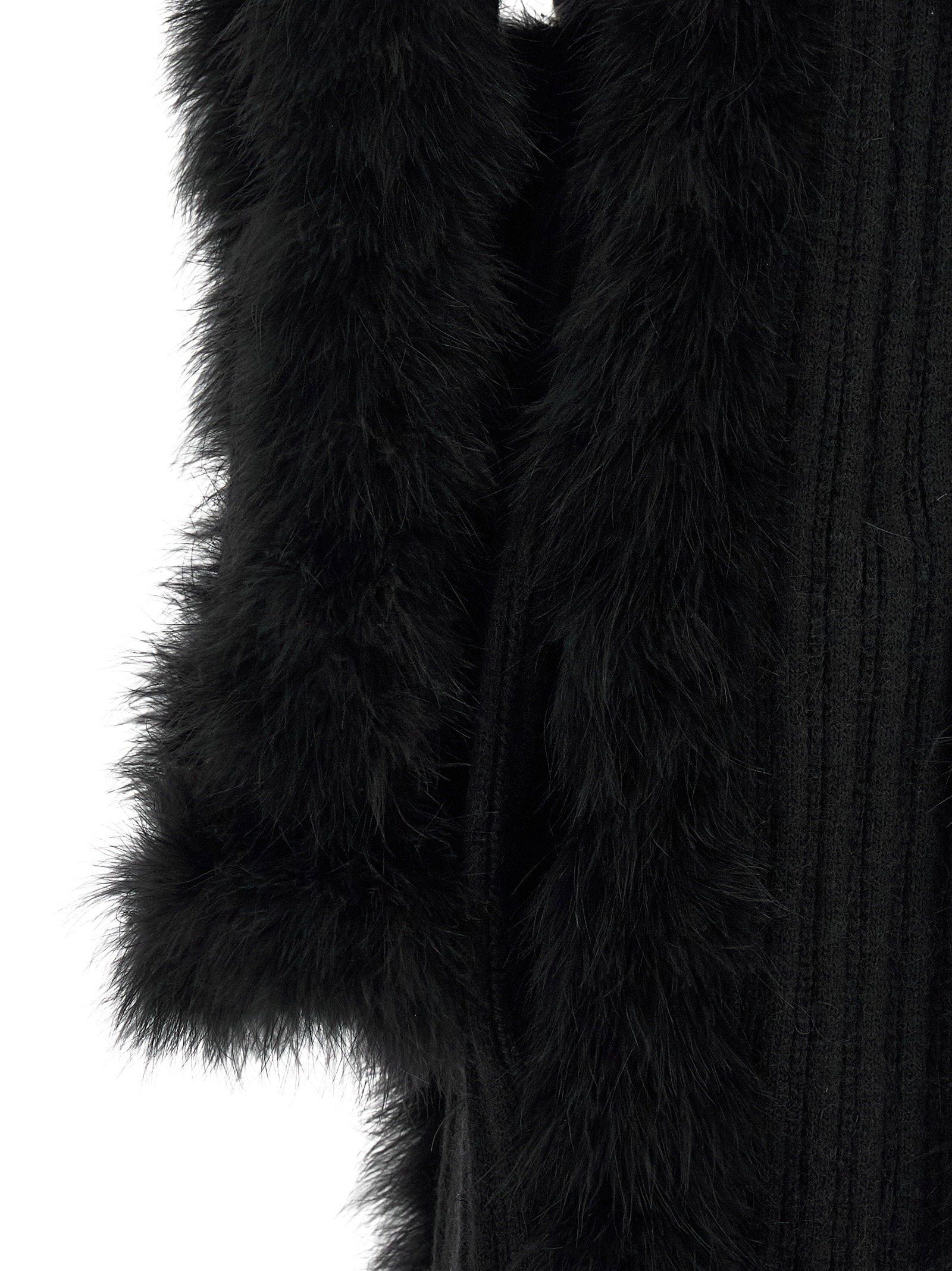 The Attico Dressing Gown Coat Black