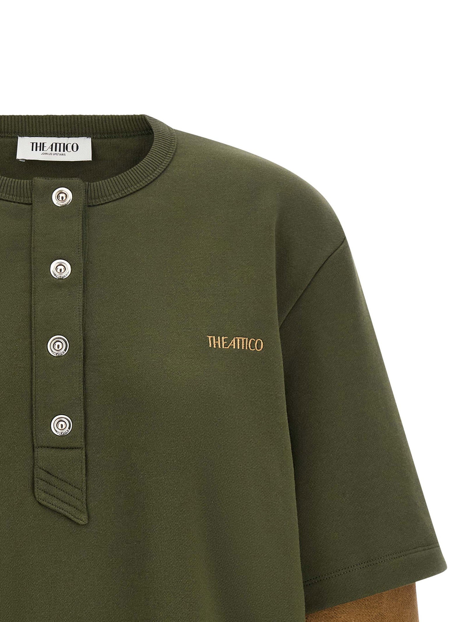 The Attico Trompe Loeil Sweatshirt Green