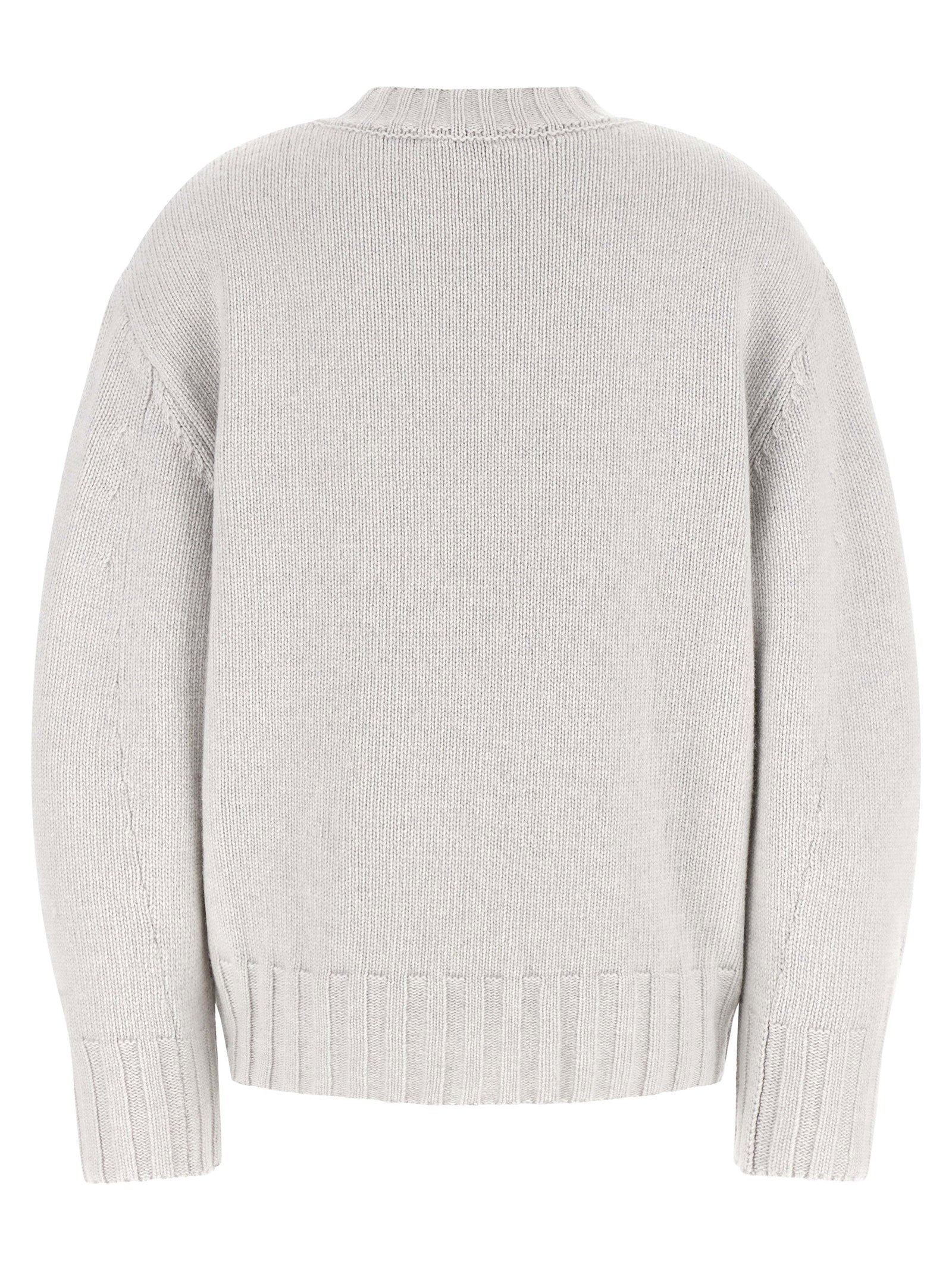 The Attico Asymmetrical Hem Sweater Gray