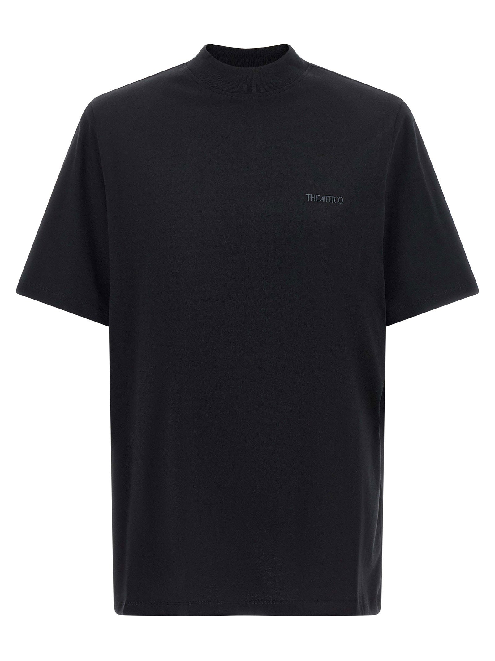 The Attico Mock-neck T-shirt Black