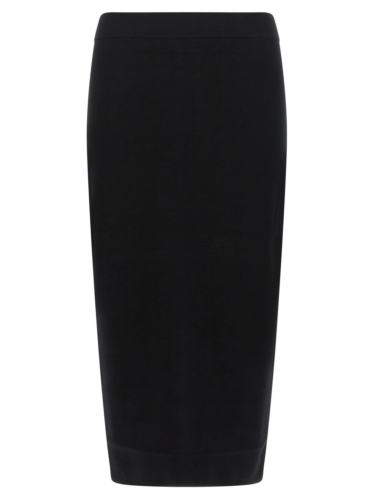 Max Mara Gamma Knit Sheath Skirt Black