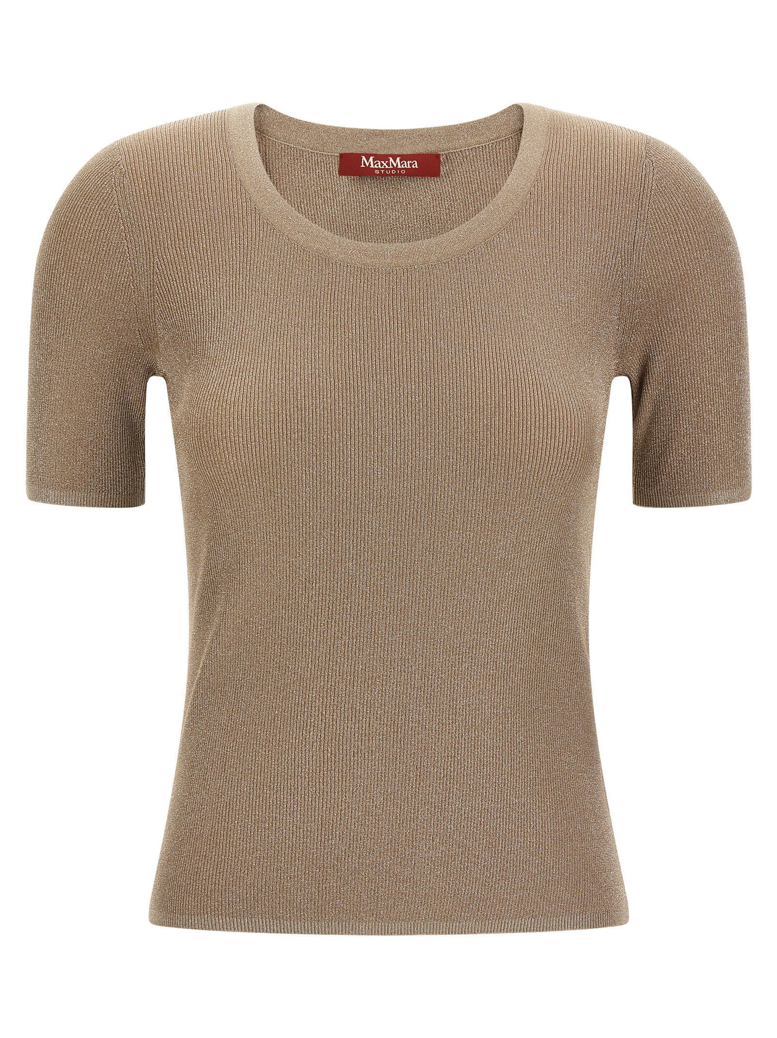 Max Mara Studio Mstsequoia T-shirt Beige