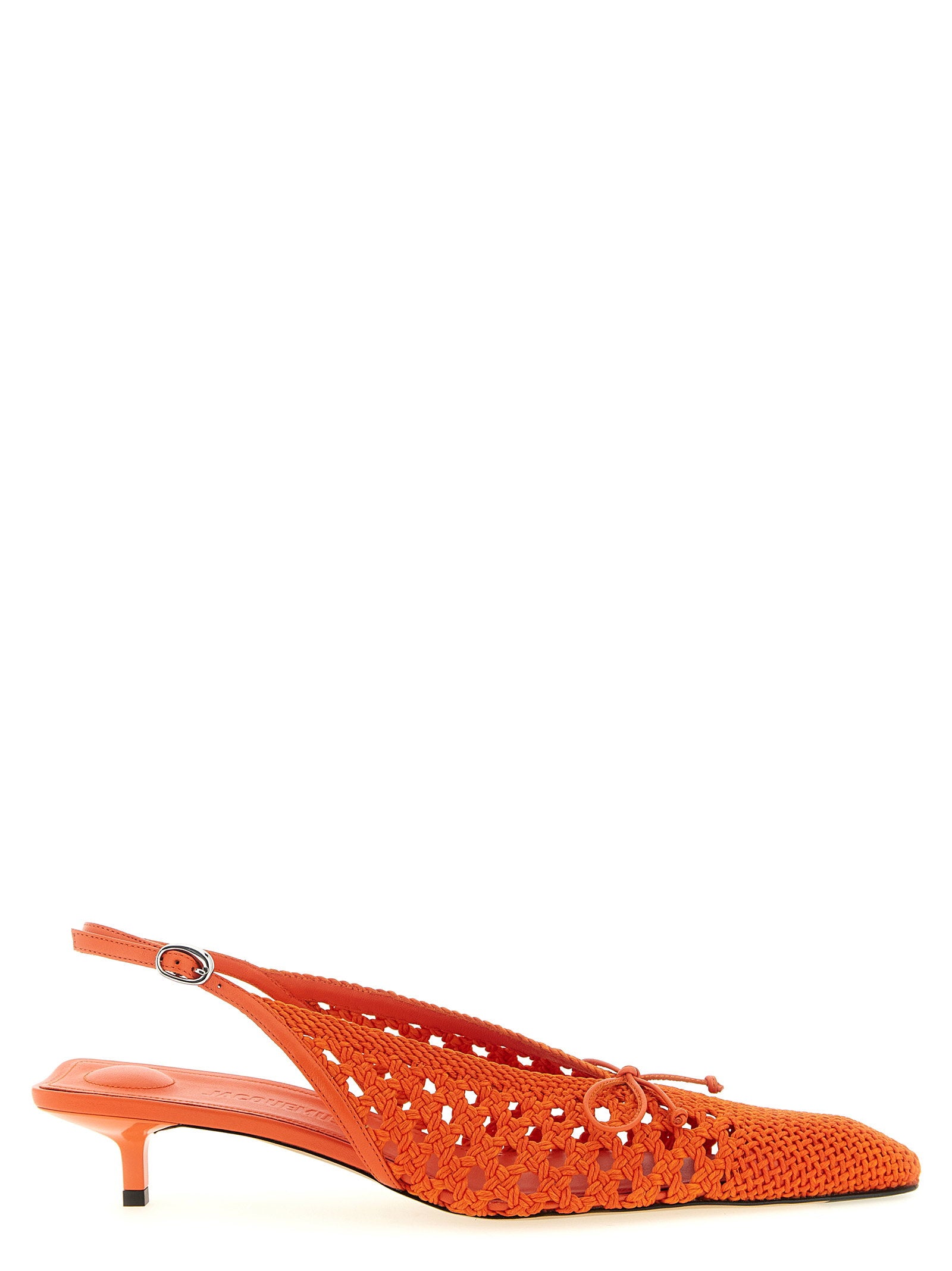 Jacquemus Les Slingbacks Cubisto B Slingback Orange