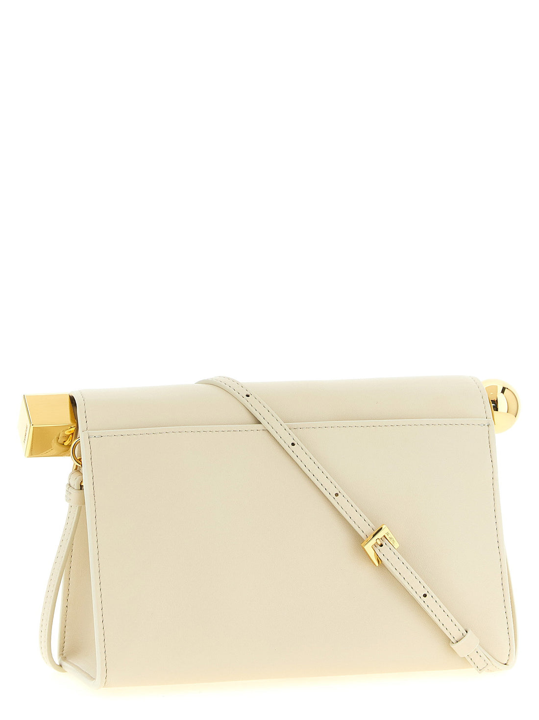 Jacquemus Le Sac Rond Carré Clutch White