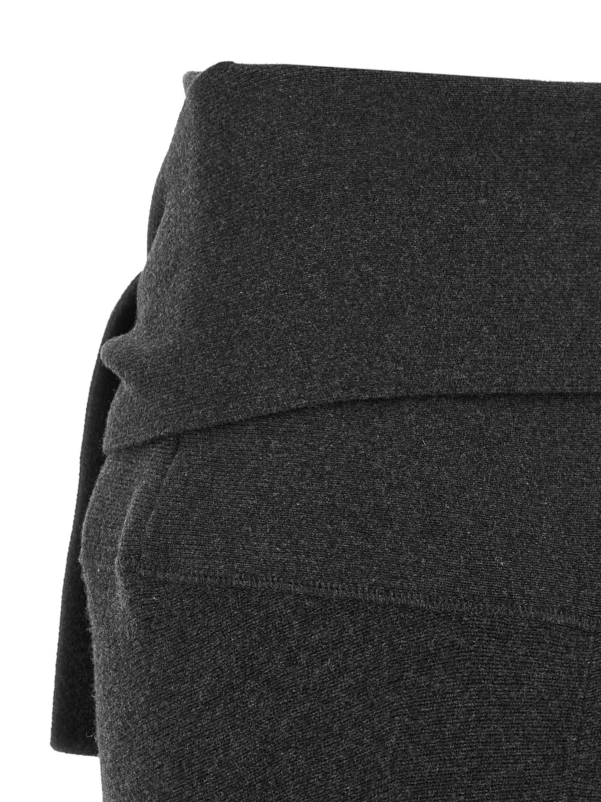 Jacquemus La Jupe Fiocco Skirt Gray