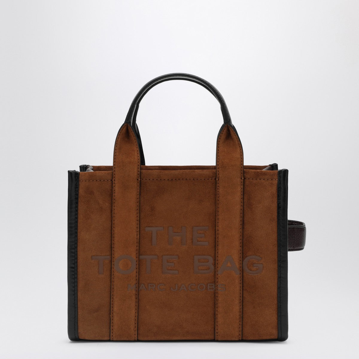 Marc Jacobs Small Copper Suede Tote Bag Brown