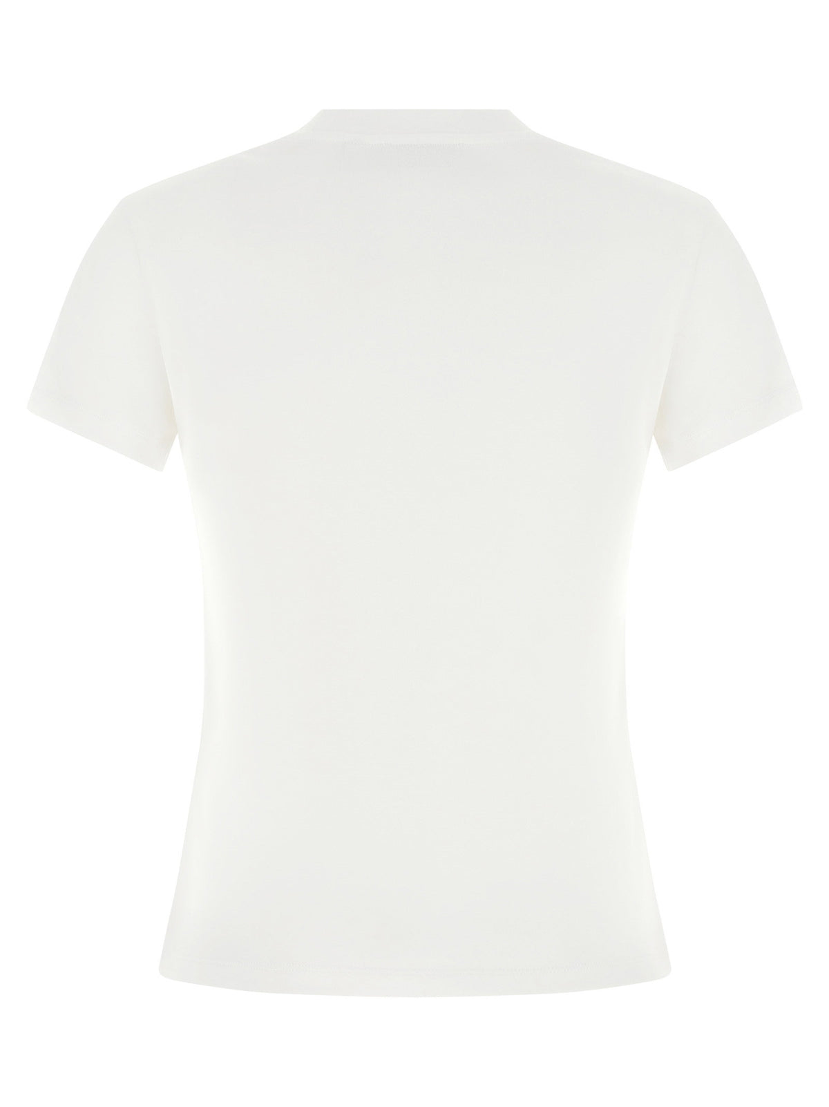 Off White Logo Embroidery T-shirt White