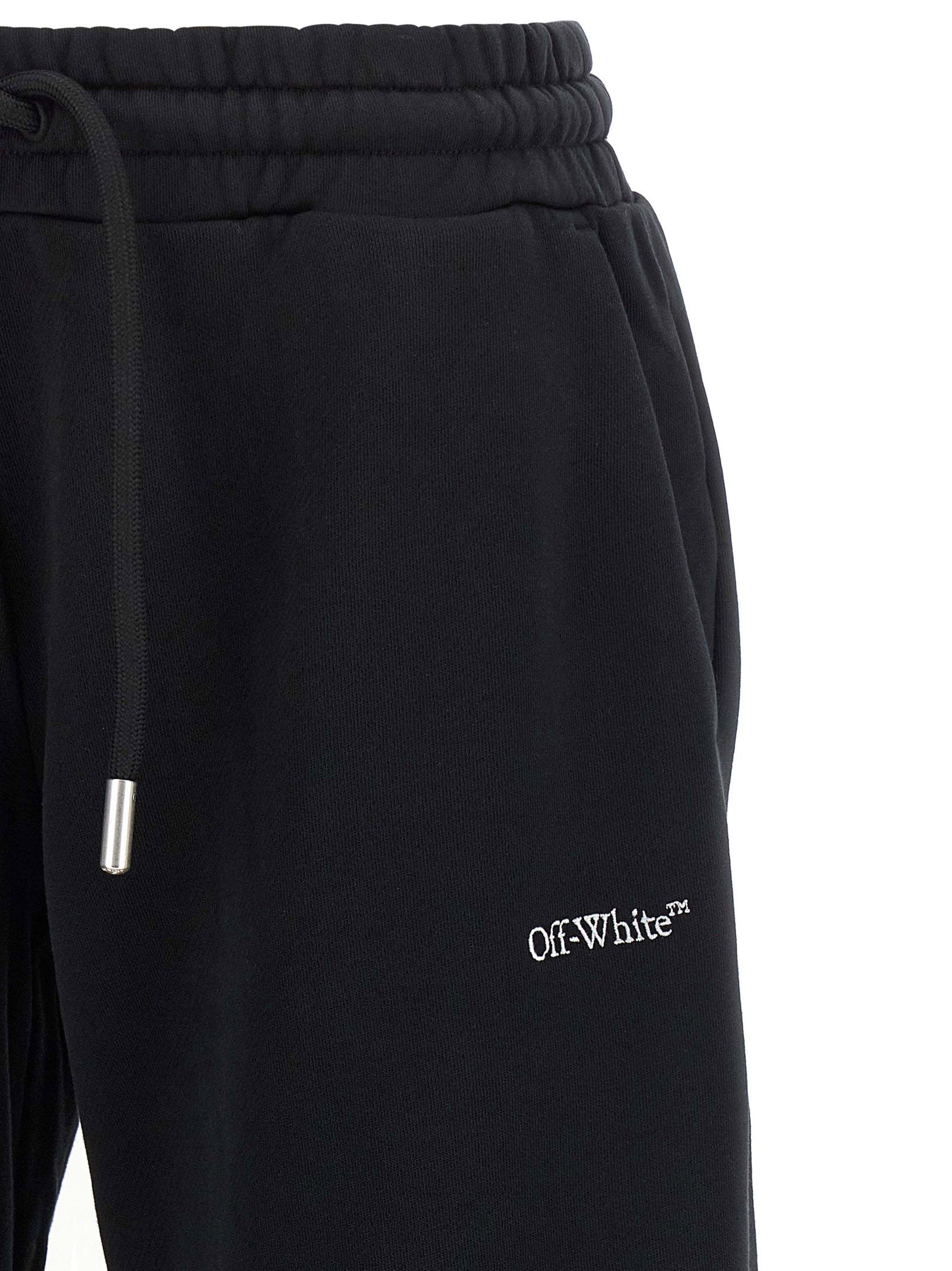 Off White Bookish Joggers Black