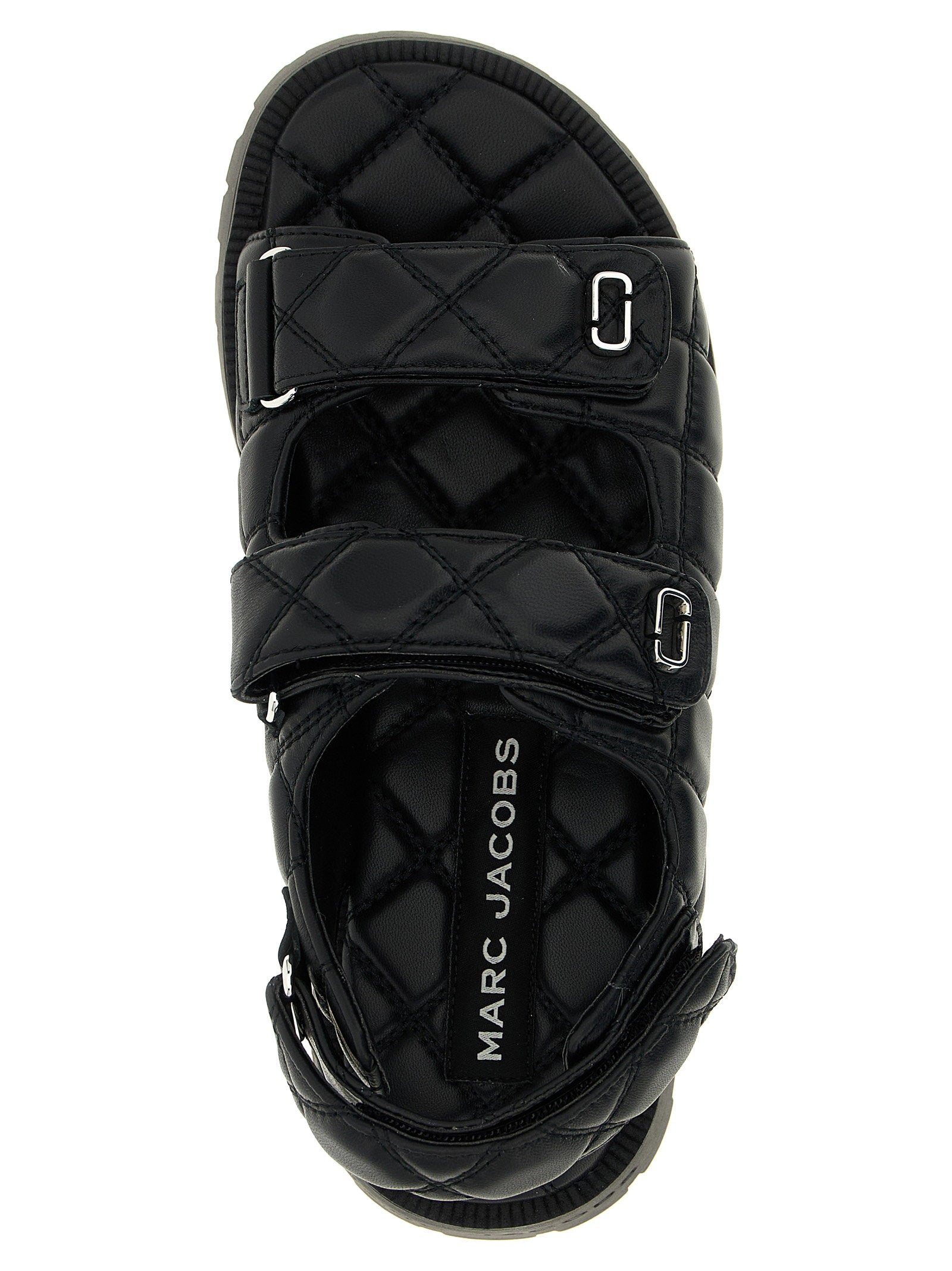Marc Jacobs The Quilted Sunny Sandals Black