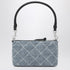 Marc Jacobs Snapshot Quilted Denim Clutch Bag Light Blue