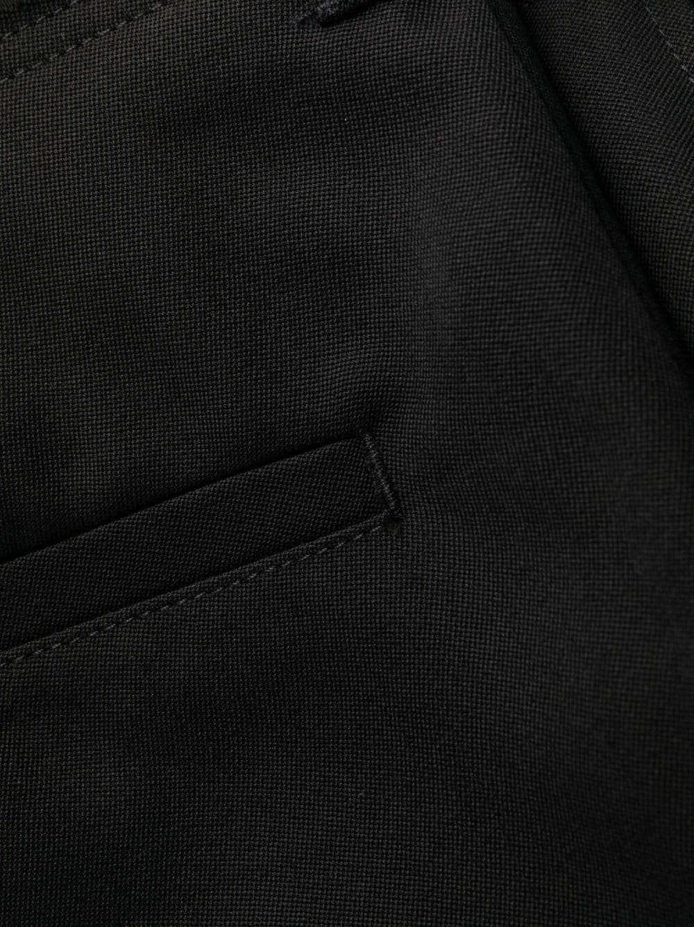 JACQUEMUS Ficelle High-Waist Straight-Leg Virgin Wool Trousers Black Black