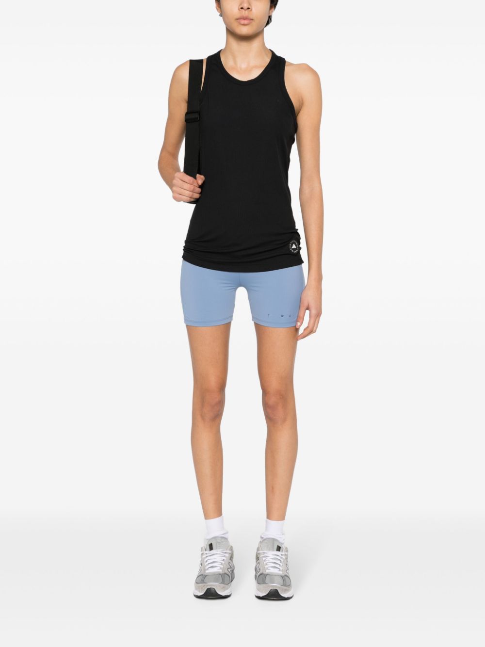 Adidas By Stella McCartney Ribbed Sleeveless Performance Top Black Black