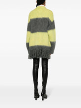 Etro Striped Fringed Wool-Blend Cardigan Green