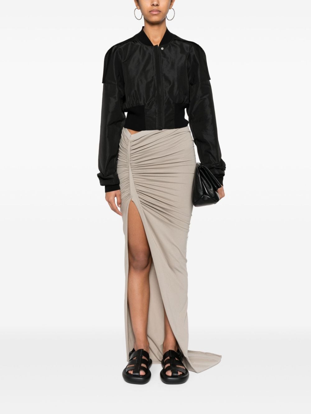 Rick Owens Padded Cropped Jacket Black Black